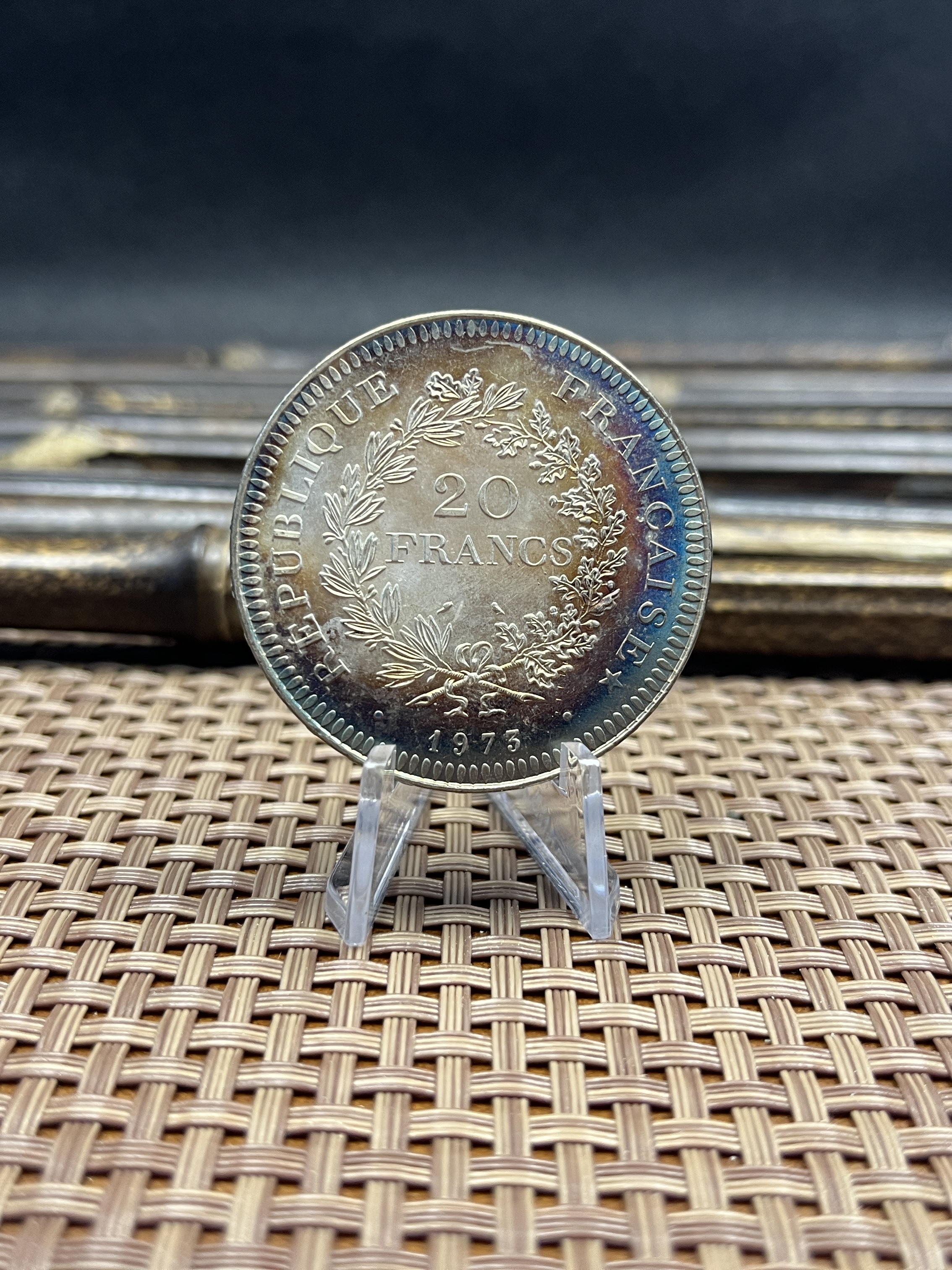 France 1973 20 Francs French Hercule De Dupre Silver Plated Replica Coin Commemorative Medal,Historical Collectible Art Craft For Enthusiasts