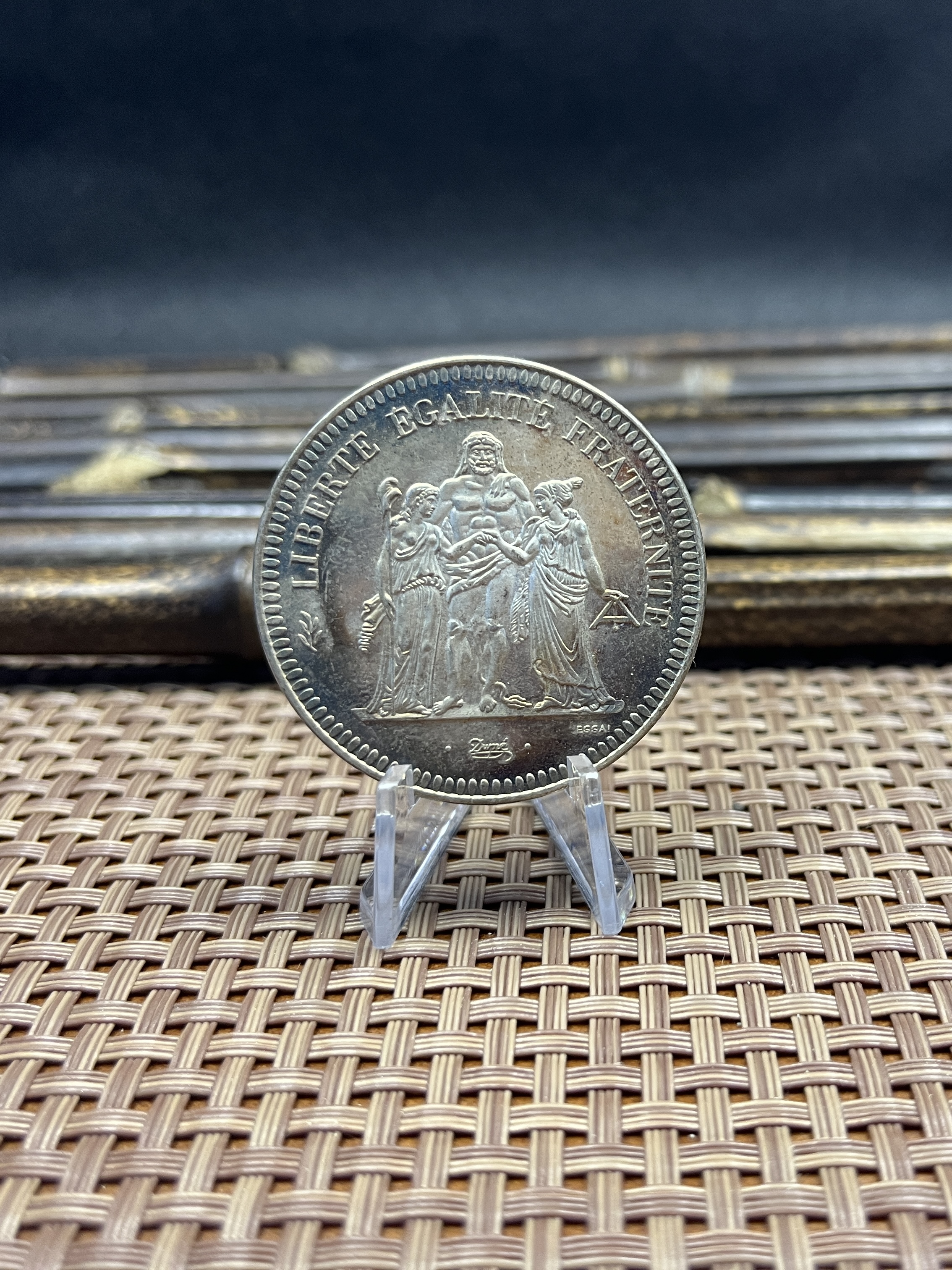France 1973 20 Francs French Hercule De Dupre Silver Plated Replica Coin Commemorative Medal,Historical Collectible Art Craft For Enthusiasts