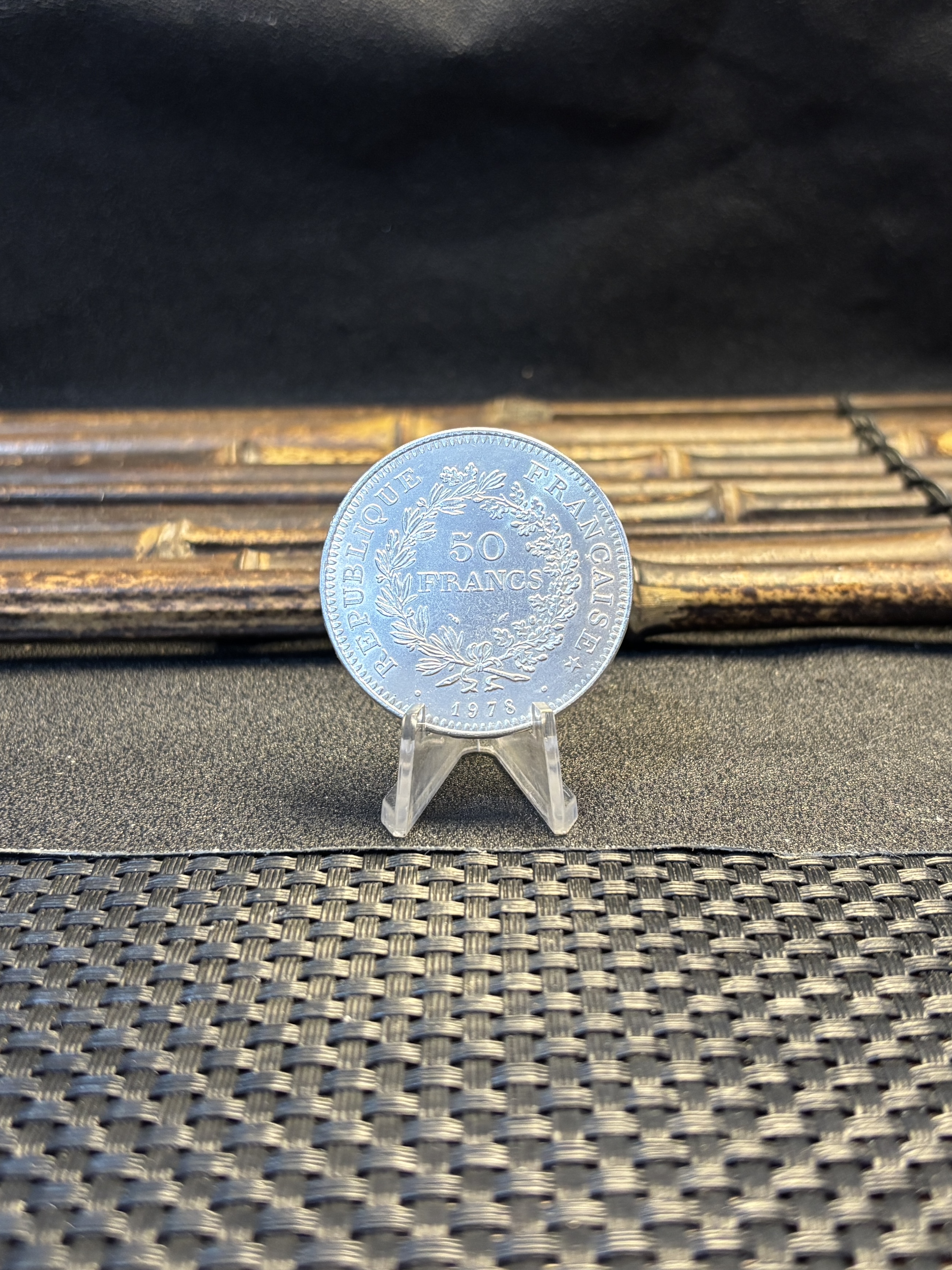 France 1974 1975 1976 1977 1978 1979 1980 50 Francs Hercule Silver Plated Replica Coin Commemorative Medal,Historical Collectible Art Craft For Enthusiasts