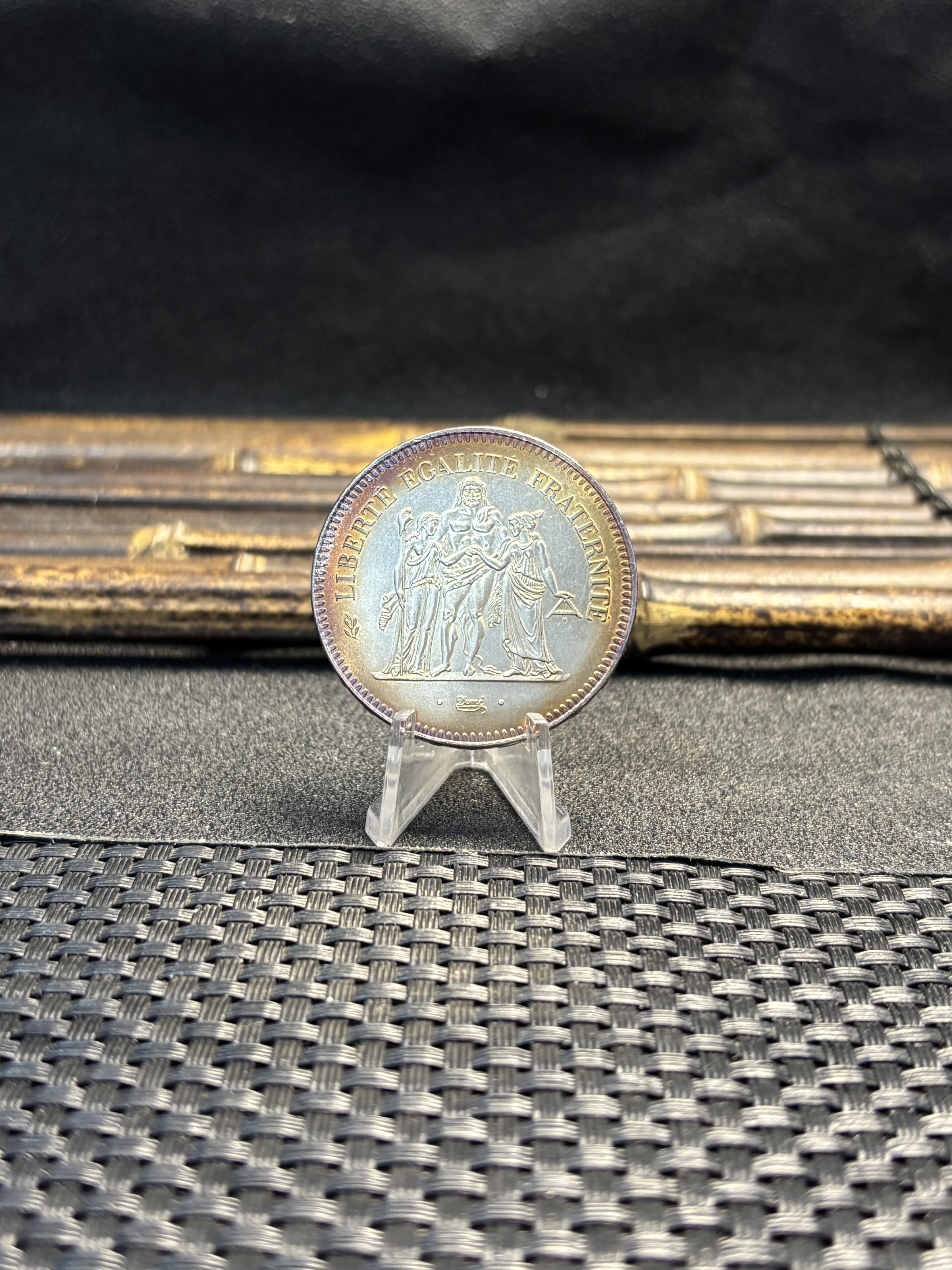 France 1974 1975 1976 1977 1978 1979 1980 50 Francs Hercule Silver Plated Replica Coin Commemorative Medal,Historical Collectible Art Craft For Enthusiasts