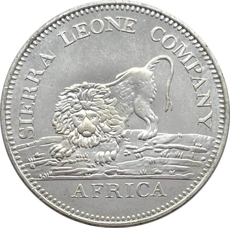 British Colony Sierra Leone Company 1791 One Dollar Africa 100 Silver Plated Replica Coin Commemorative Medal,Historical Collectible Art Craft For Enthusiasts