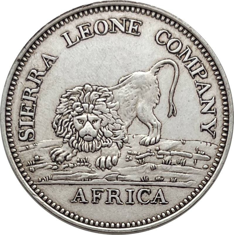 British Colony Sierra Leone Company 1791 One Dollar Africa 100 Silver Plated Replica Coin Commemorative Medal,Historical Collectible Art Craft For Enthusiasts