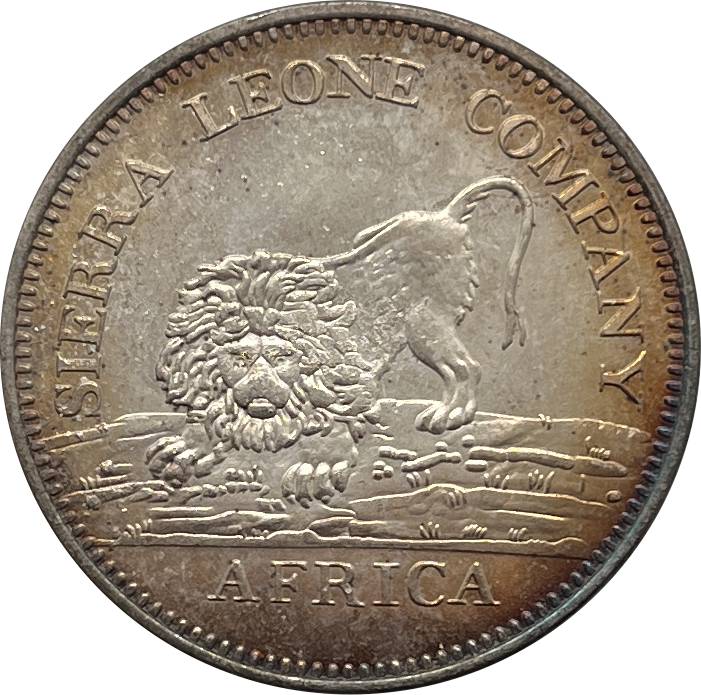 British Colony Sierra Leone Company 1791 One Dollar Africa 100 Silver Plated Replica Coin Commemorative Medal,Historical Collectible Art Craft For Enthusiasts