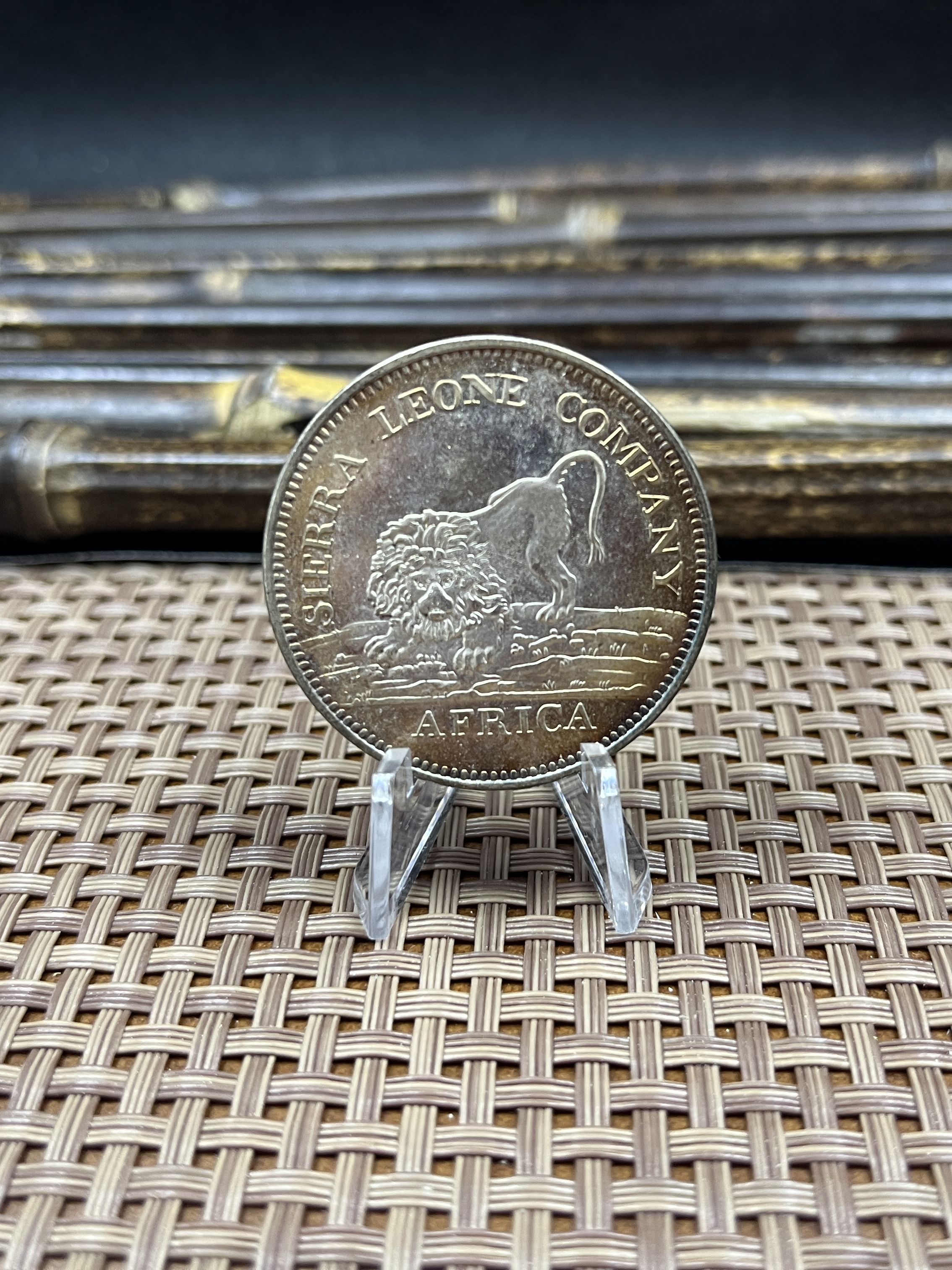British Colony Sierra Leone Company 1791 One Dollar Africa 100 Silver Plated Replica Coin Commemorative Medal,Historical Collectible Art Craft For Enthusiasts