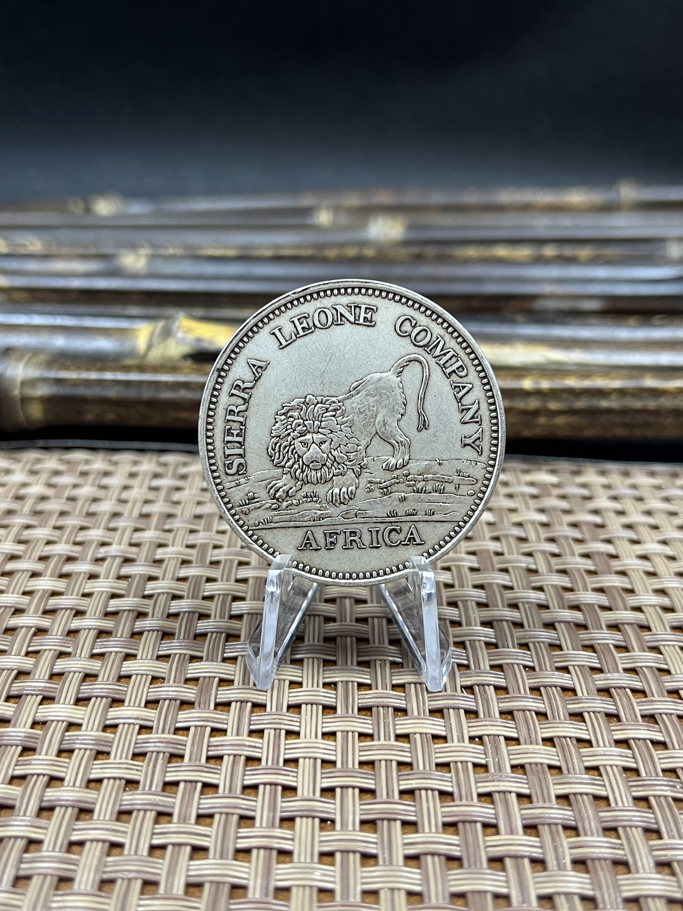British Colony Sierra Leone Company 1791 One Dollar Africa 100 Silver Plated Replica Coin Commemorative Medal,Historical Collectible Art Craft For Enthusiasts