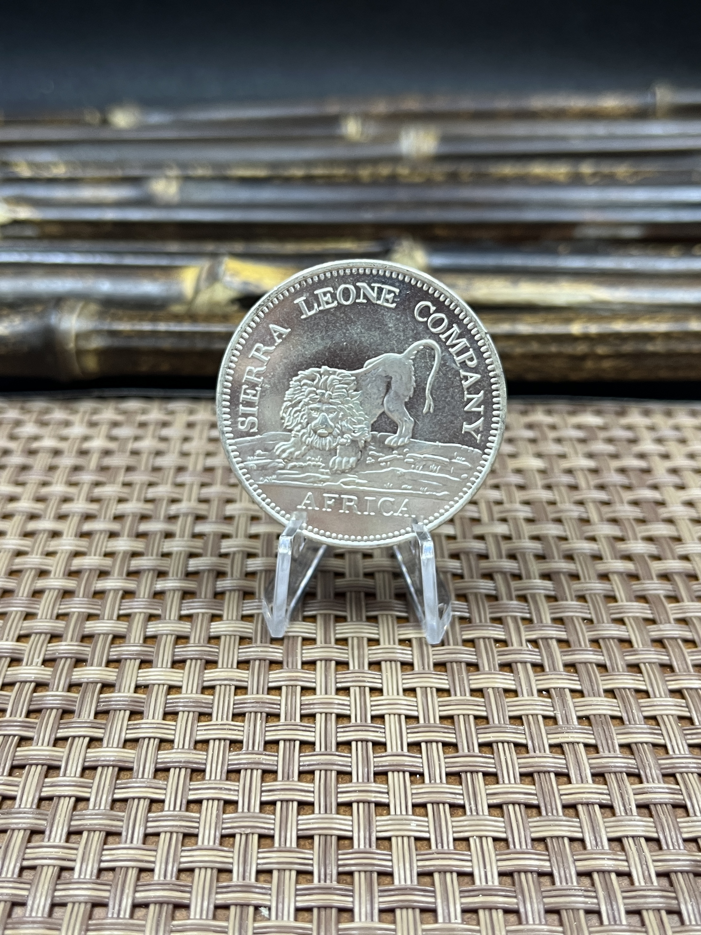 British Colony Sierra Leone Company 1791 One Dollar Africa 100 Silver Plated Replica Coin Commemorative Medal,Historical Collectible Art Craft For Enthusiasts