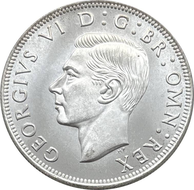 United Kingdom 1937 1/2 Half Crown King George VI Pattern Silver Plated Replica Coin Commemorative Medal,Historical Collectible Art Craft For Enthusiasts