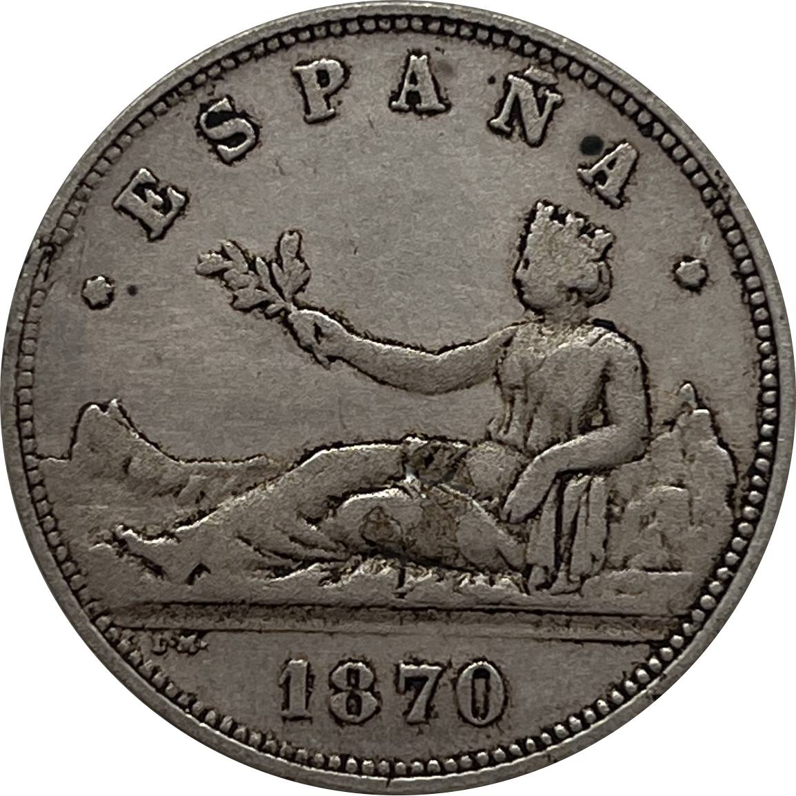 Spain 1870 2 Pesetas 100 Piezas Espana Kilogramo Silver Plated Replica Coin Commemorative Medal,Historical Collectible Art Craft For Enthusiasts