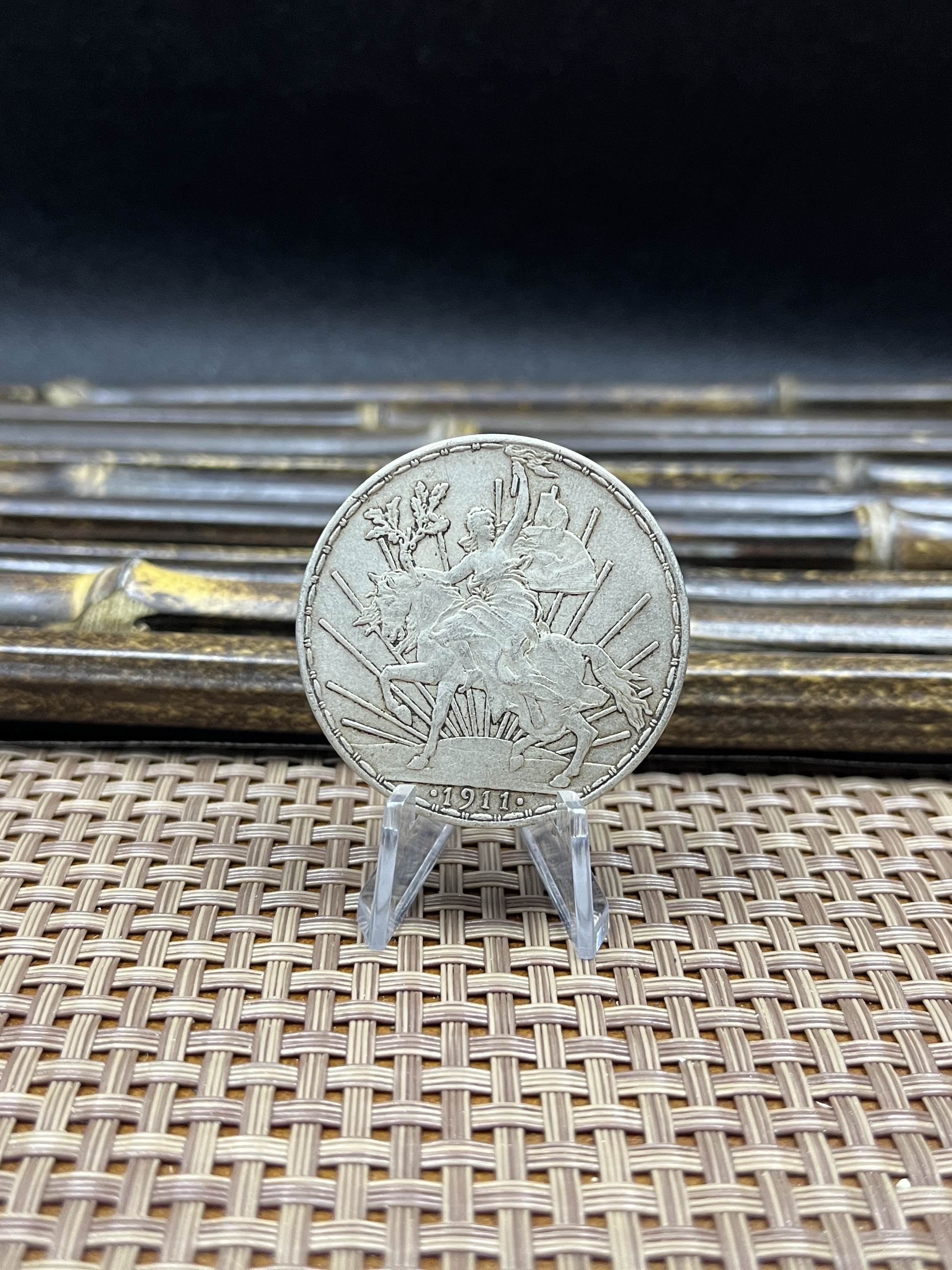 Mexico UN 1 Peso Caballito 1911 100th Anniversary Republic Independence Silver Plated Replica Coin Commemorative Medal,Historical Collectible Art Craft For Enthusiasts