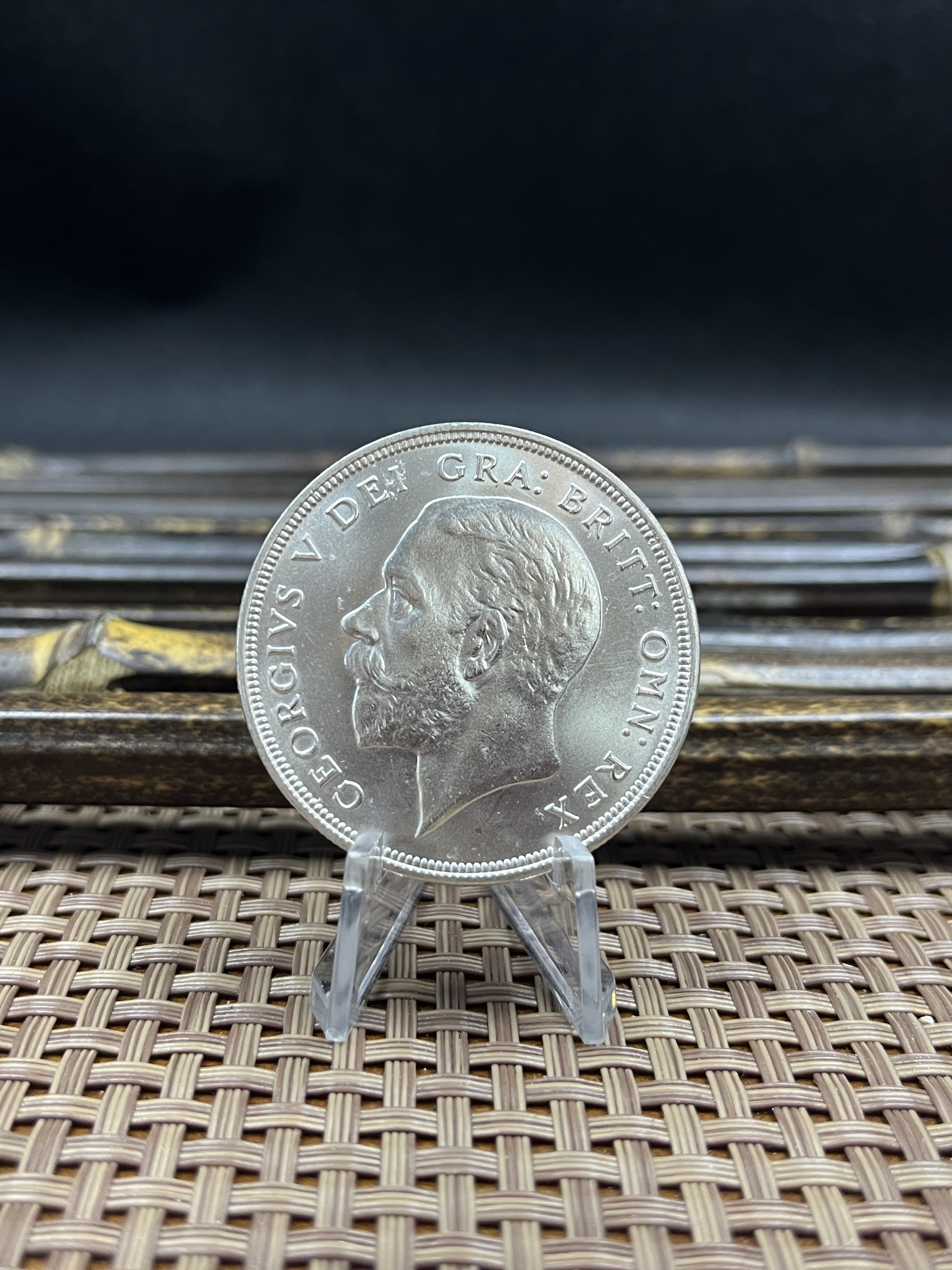 United Kingdom 1 Crown 1927 1928 1929 1930 1931 1932 1933 1934 1936 George V Wreath Crown Great Britain Silver Plated  Replica Coin Commemorative Medal,Historical Collectible Art Craft For Enthusiasts