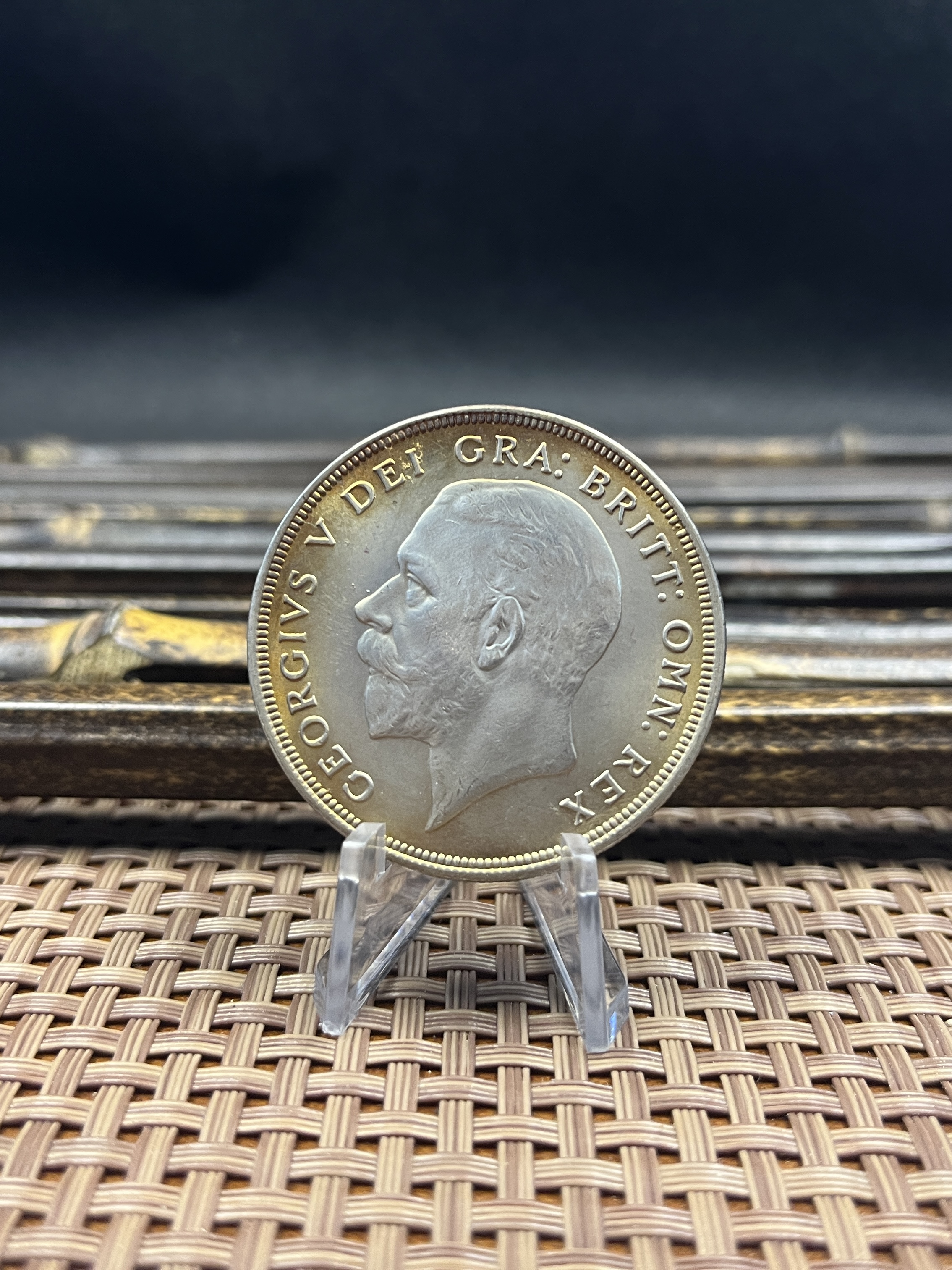 United Kingdom 1 Crown 1927 1928 1929 1930 1931 1932 1933 1934 1936 George V Wreath Crown Great Britain Silver Plated  Replica Coin Commemorative Medal,Historical Collectible Art Craft For Enthusiasts