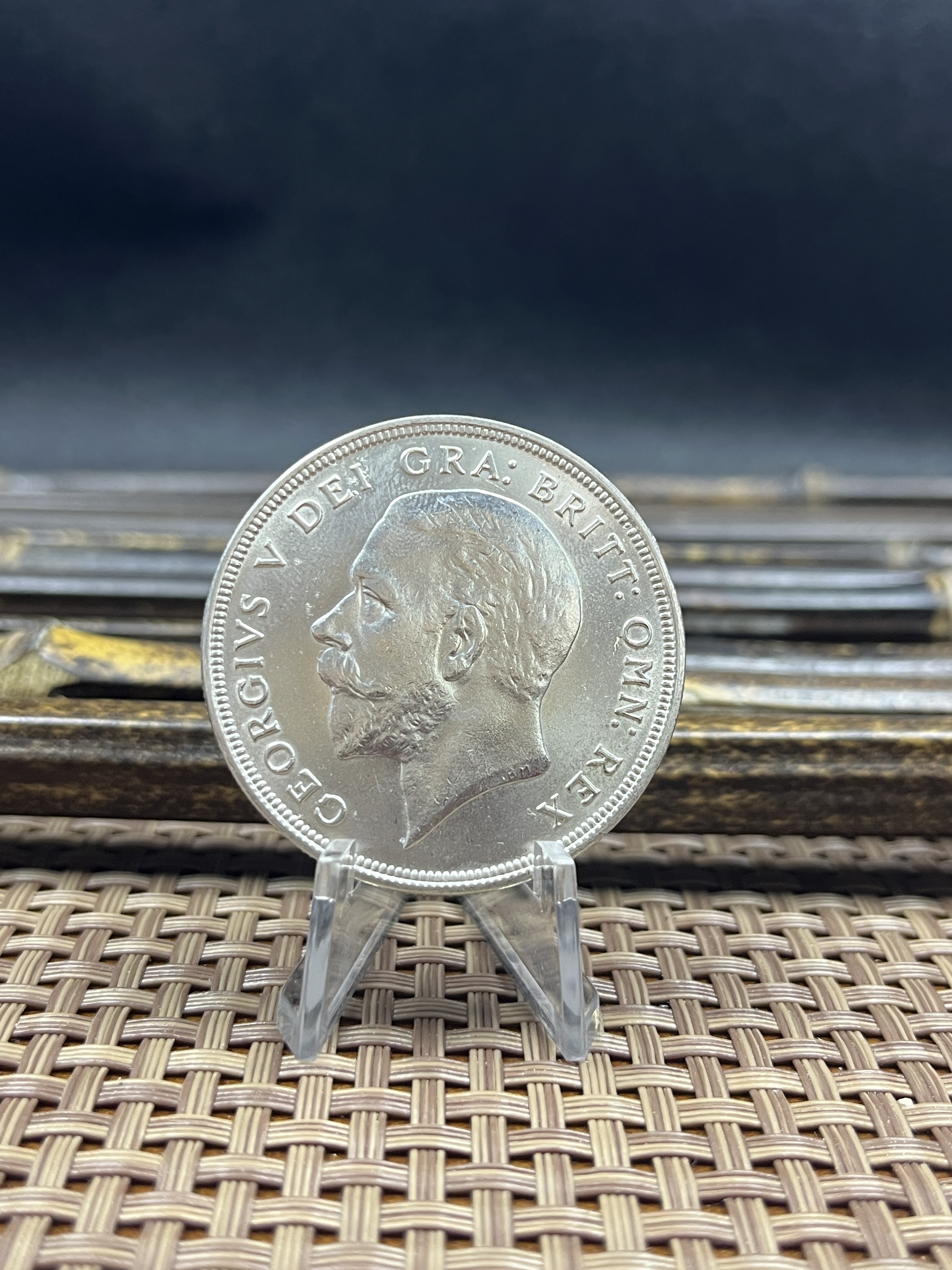 United Kingdom 1 Crown 1927 1928 1929 1930 1931 1932 1933 1934 1936 George V Wreath Crown Great Britain Silver Plated  Replica Coin Commemorative Medal,Historical Collectible Art Craft For Enthusiasts