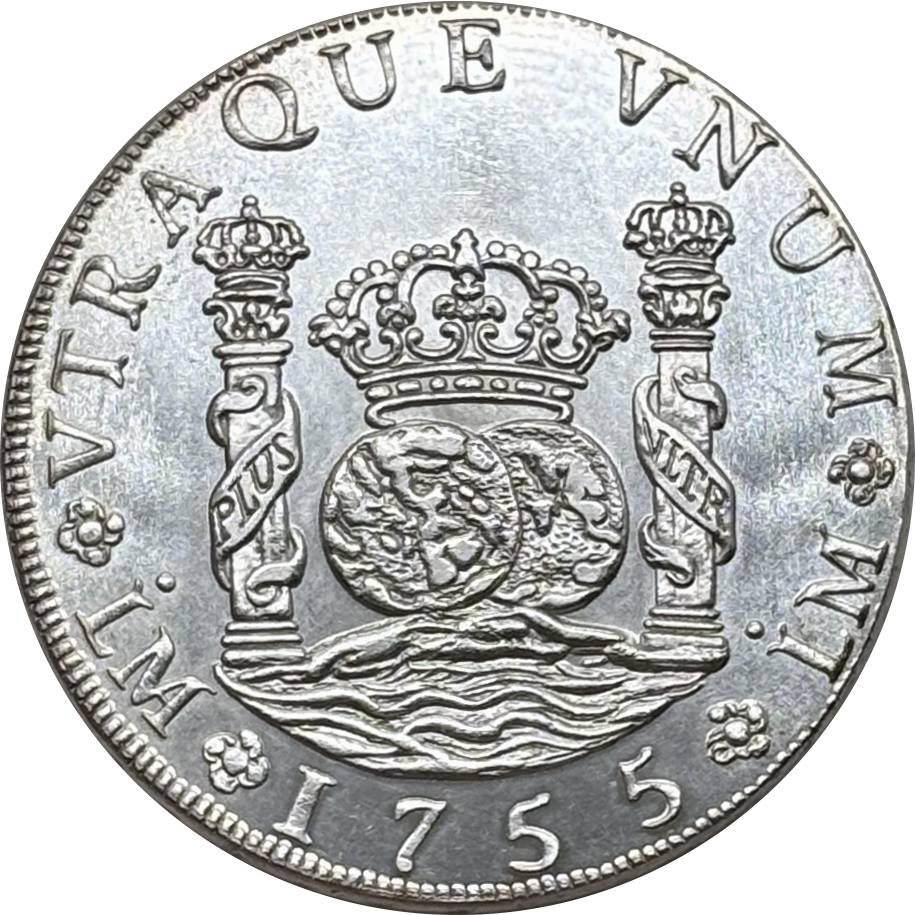 Mexico 8 Reales Fernando VI 1756 1755 1753 1767 1770 Silver Plated Replica Coin Commemorative Medal,Historical Collectible Art Craft For Enthusiasts