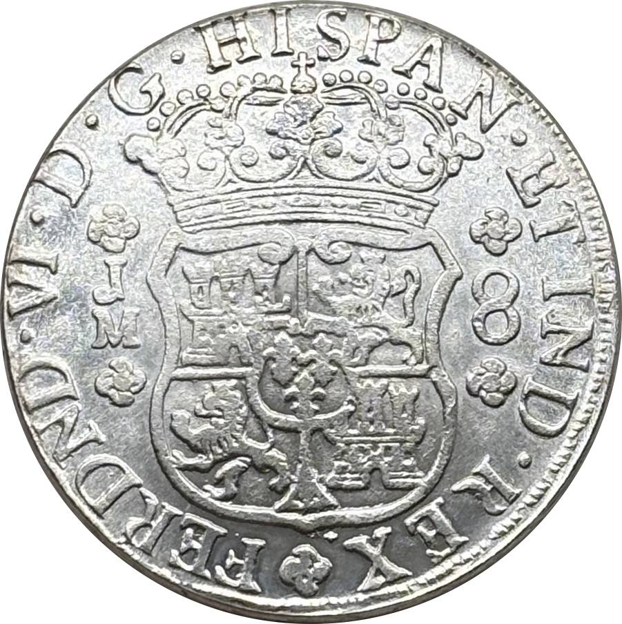 Mexico 8 Reales Fernando VI 1756 1755 1753 1767 1770 Silver Plated Replica Coin Commemorative Medal,Historical Collectible Art Craft For Enthusiasts