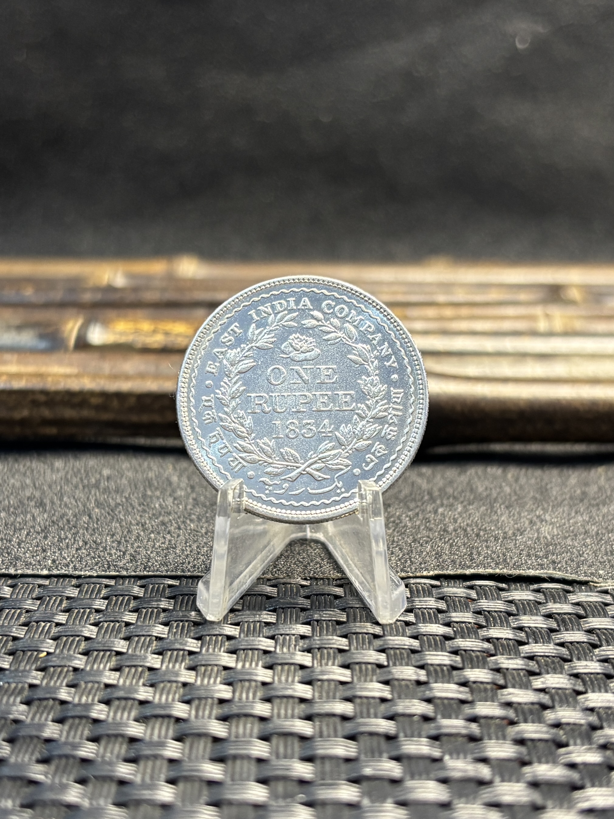 East British India Company William IIII King 1834 One Rupee Brass Plated Silver Replica Coin Commemorative Medal,Historical Collectible Art Craft For Enthusiasts