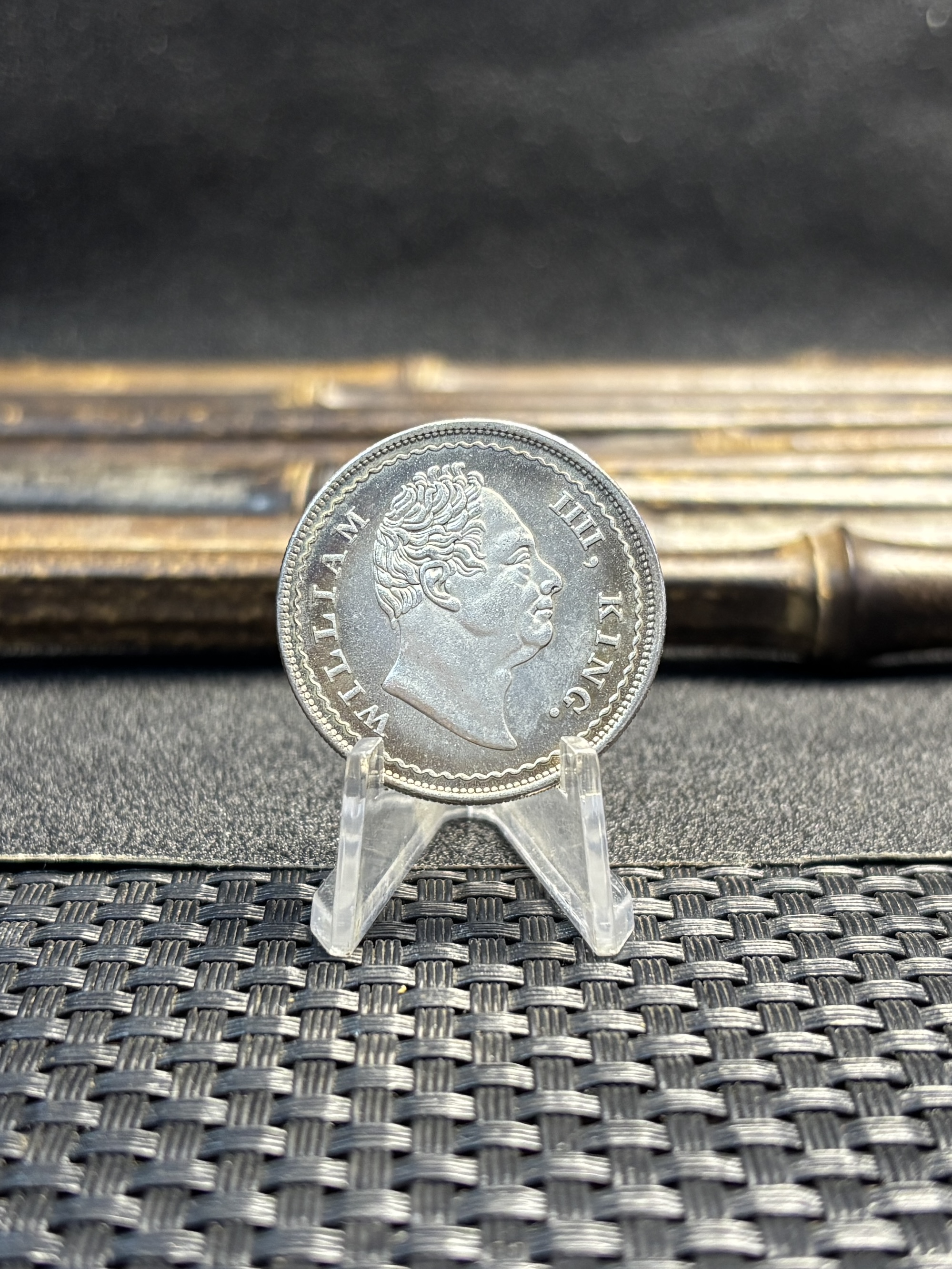 East British India Company William IIII King 1834 One Rupee Brass Plated Silver Replica Coin Commemorative Medal,Historical Collectible Art Craft For Enthusiasts