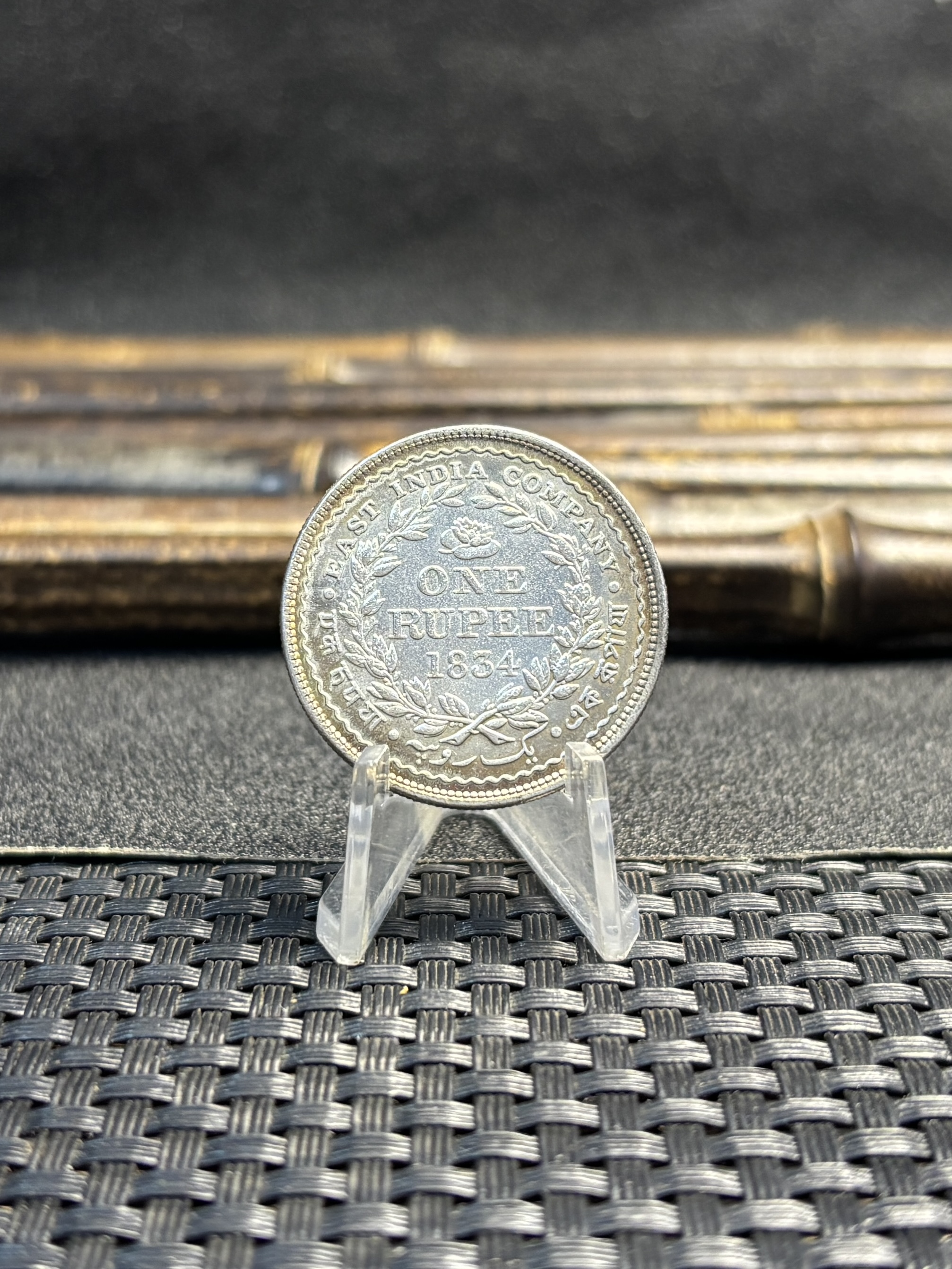 East British India Company William IIII King 1834 One Rupee Brass Plated Silver Replica Coin Commemorative Medal,Historical Collectible Art Craft For Enthusiasts