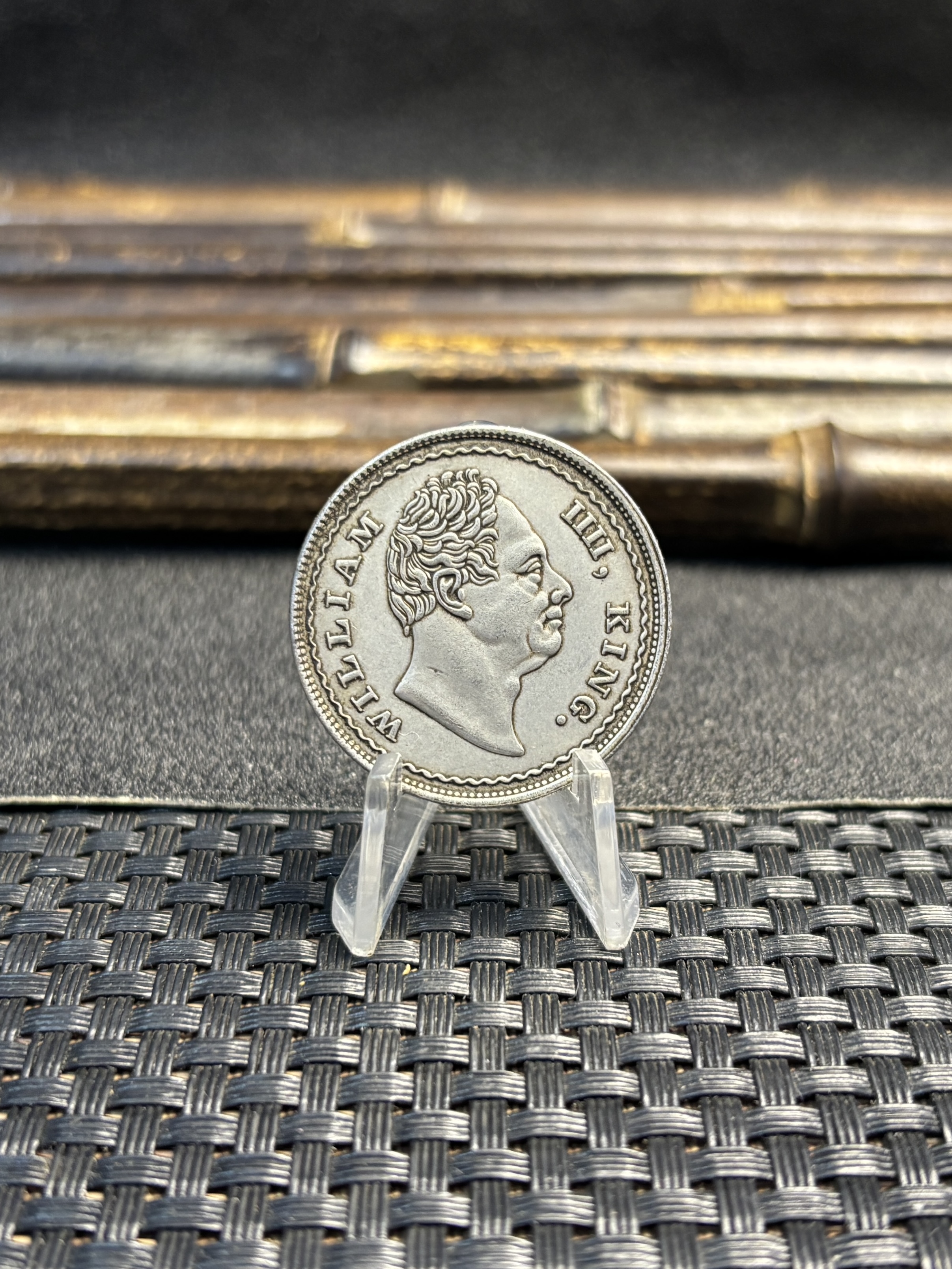 East British India Company William IIII King 1834 One Rupee Brass Plated Silver Replica Coin Commemorative Medal,Historical Collectible Art Craft For Enthusiasts
