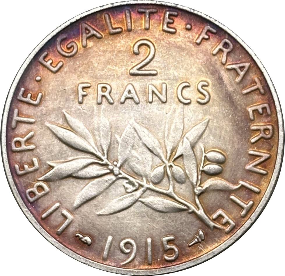 France 2 Francs 1914 1915 1916 1917 Liberte Egalite Republic Silver Plated Replica Coin Commemorative Medal,Historical Collectible Art Craft For Enthusiasts