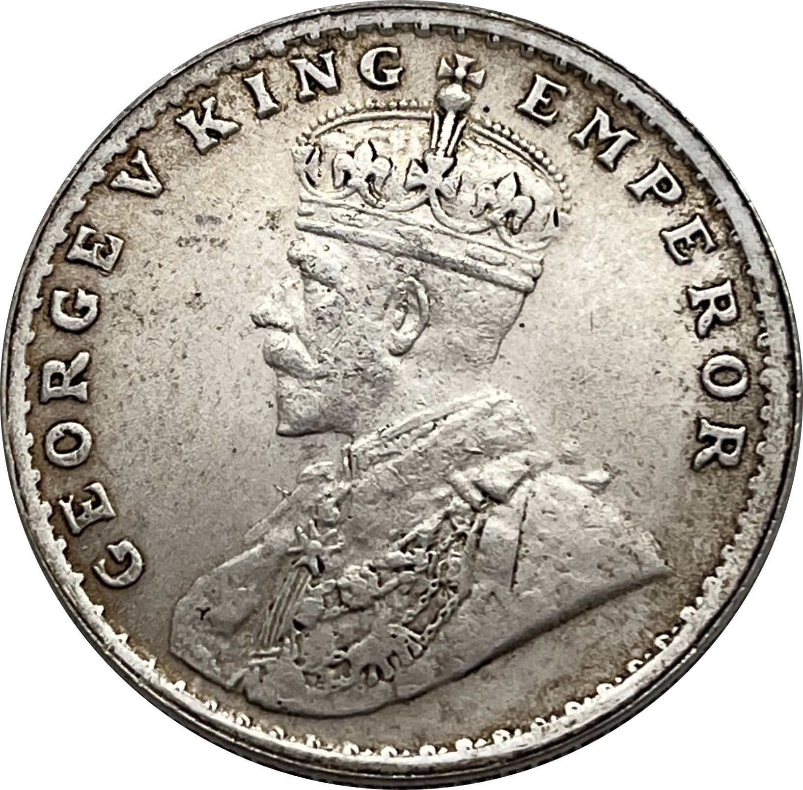 India British 1911 One 1 Rupee George V Brass Plated Silver Replica Coin Commemorative Medal,Historical Collectible Art Craft For Enthusiasts