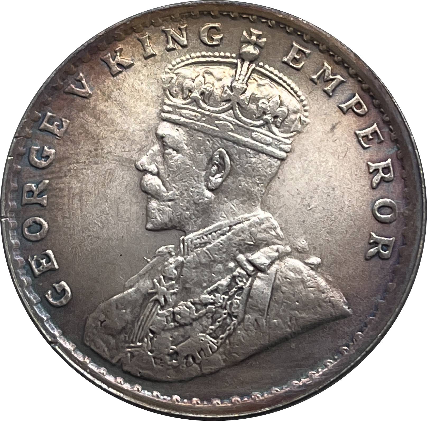 India British 1911 One 1 Rupee George V Brass Plated Silver Replica Coin Commemorative Medal,Historical Collectible Art Craft For Enthusiasts