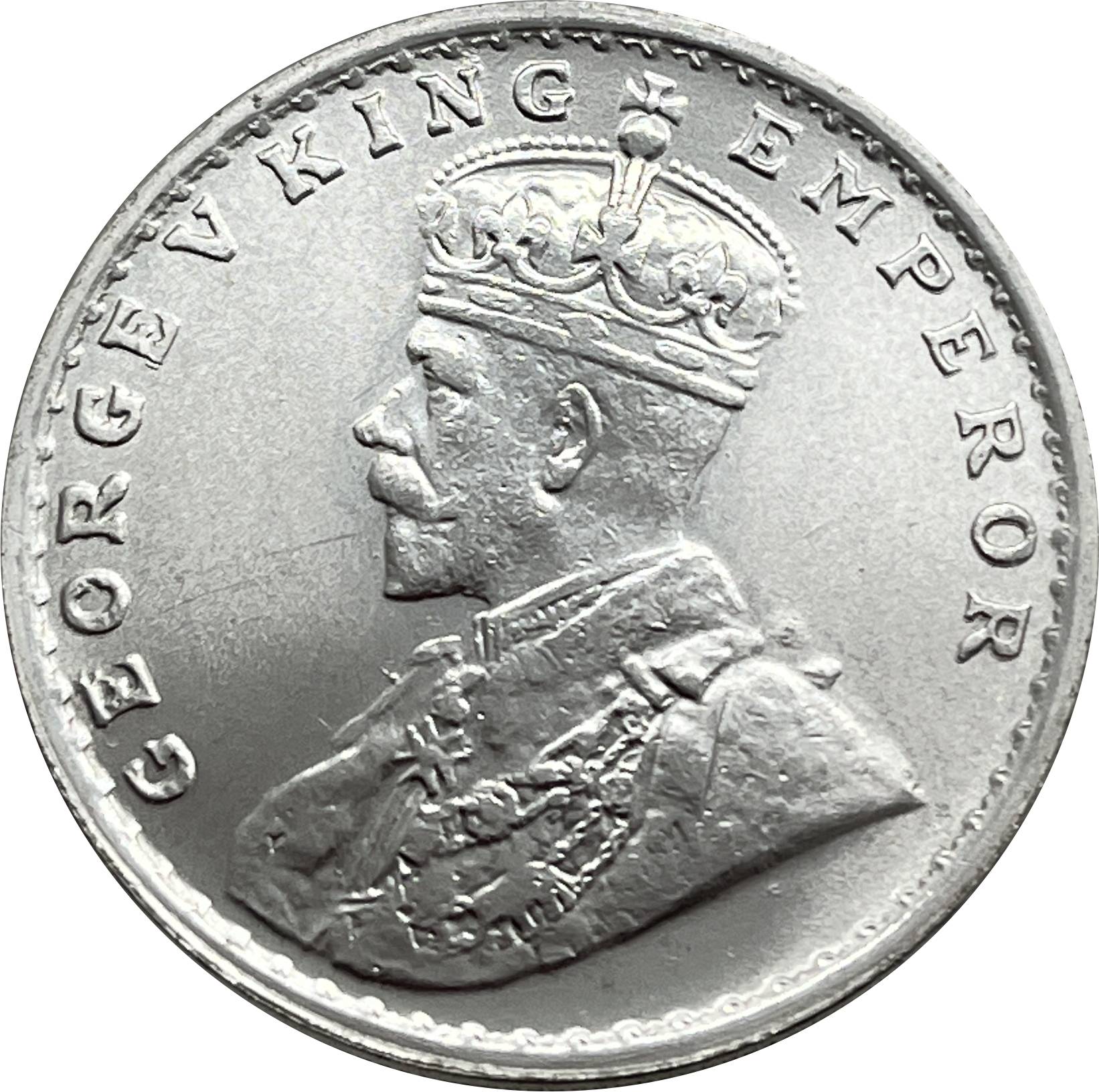 India British 1911 One 1 Rupee George V Brass Plated Silver Replica Coin Commemorative Medal,Historical Collectible Art Craft For Enthusiasts