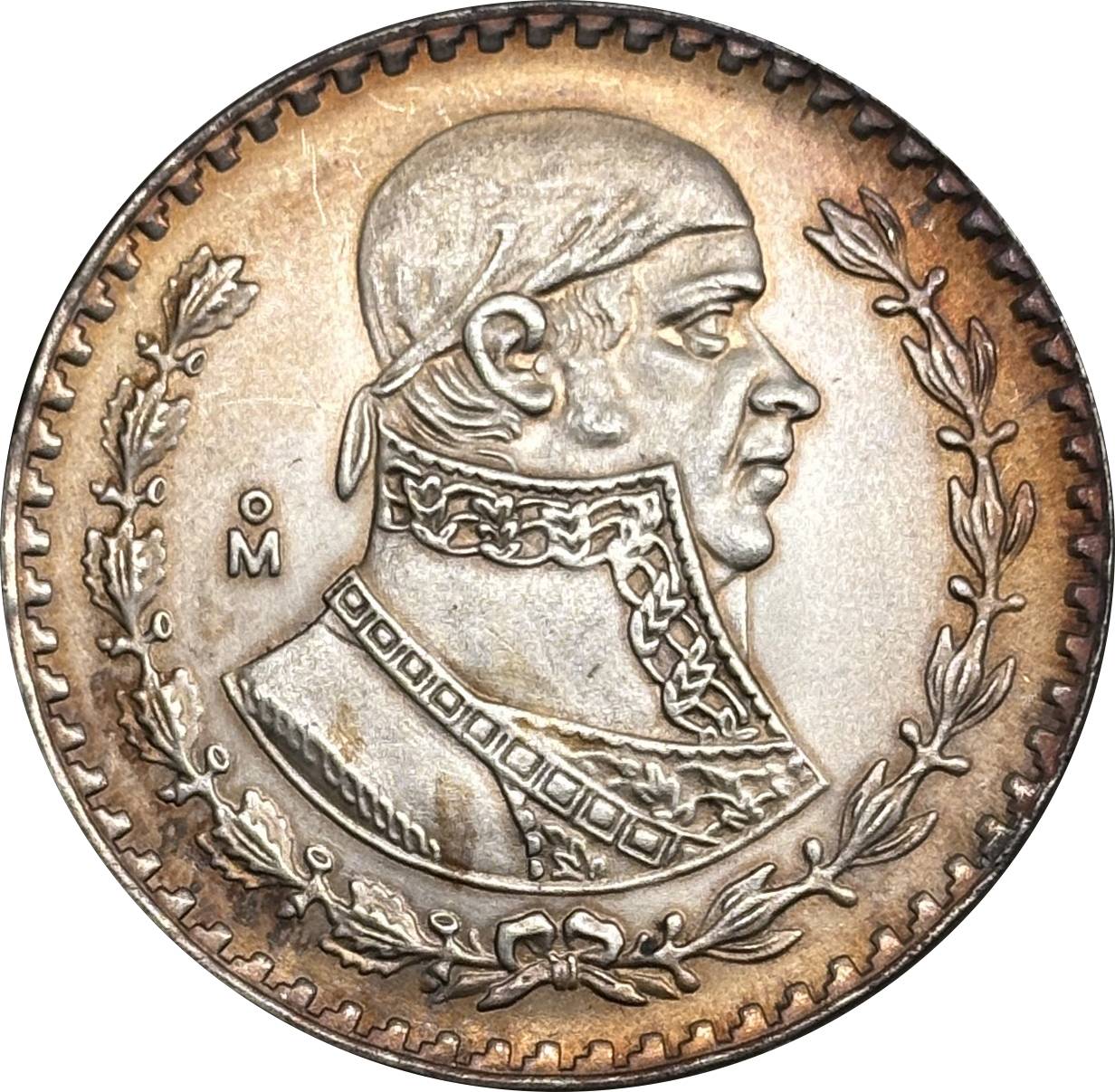 Mexico Republic 1 UN Peso Tepalcate 1957 1958 1959 1960 1961 1962 1963 1964 1965 1967 Silver Plated Replica Coin Commemorative Medal,Historical Collectible Art Craft For Enthusiasts