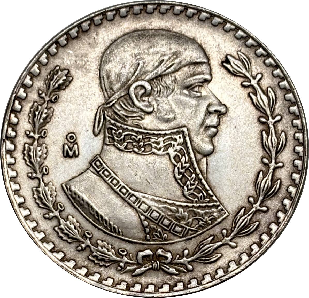Mexico Republic 1 UN Peso Tepalcate 1957 1958 1959 1960 1961 1962 1963 1964 1965 1967 Silver Plated Replica Coin Commemorative Medal,Historical Collectible Art Craft For Enthusiasts