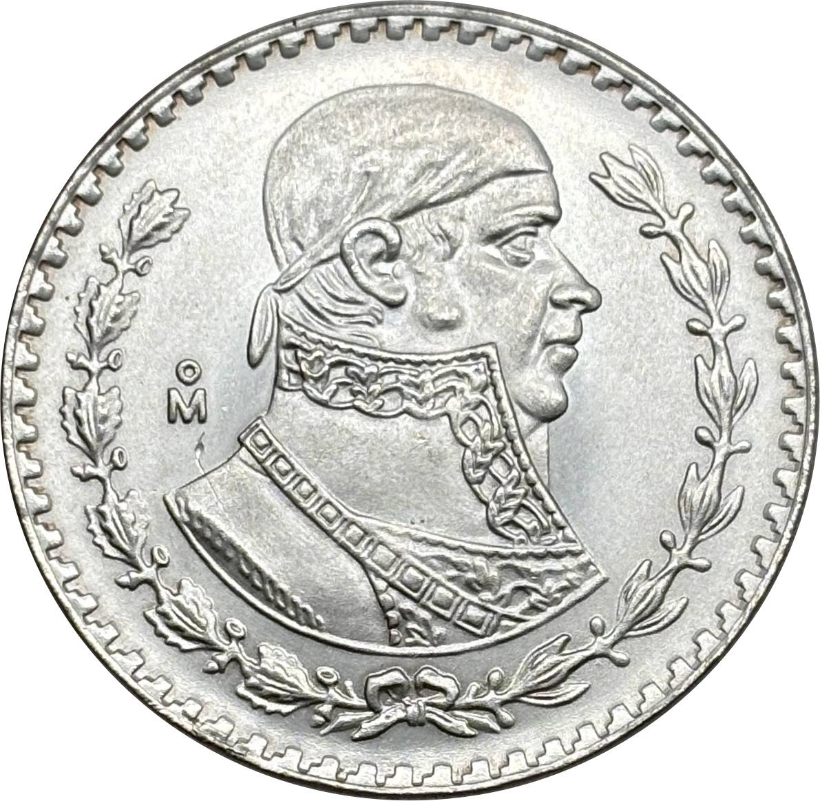 Mexico Republic 1 UN Peso Tepalcate 1957 1958 1959 1960 1961 1962 1963 1964 1965 1967 Silver Plated Replica Coin Commemorative Medal,Historical Collectible Art Craft For Enthusiasts