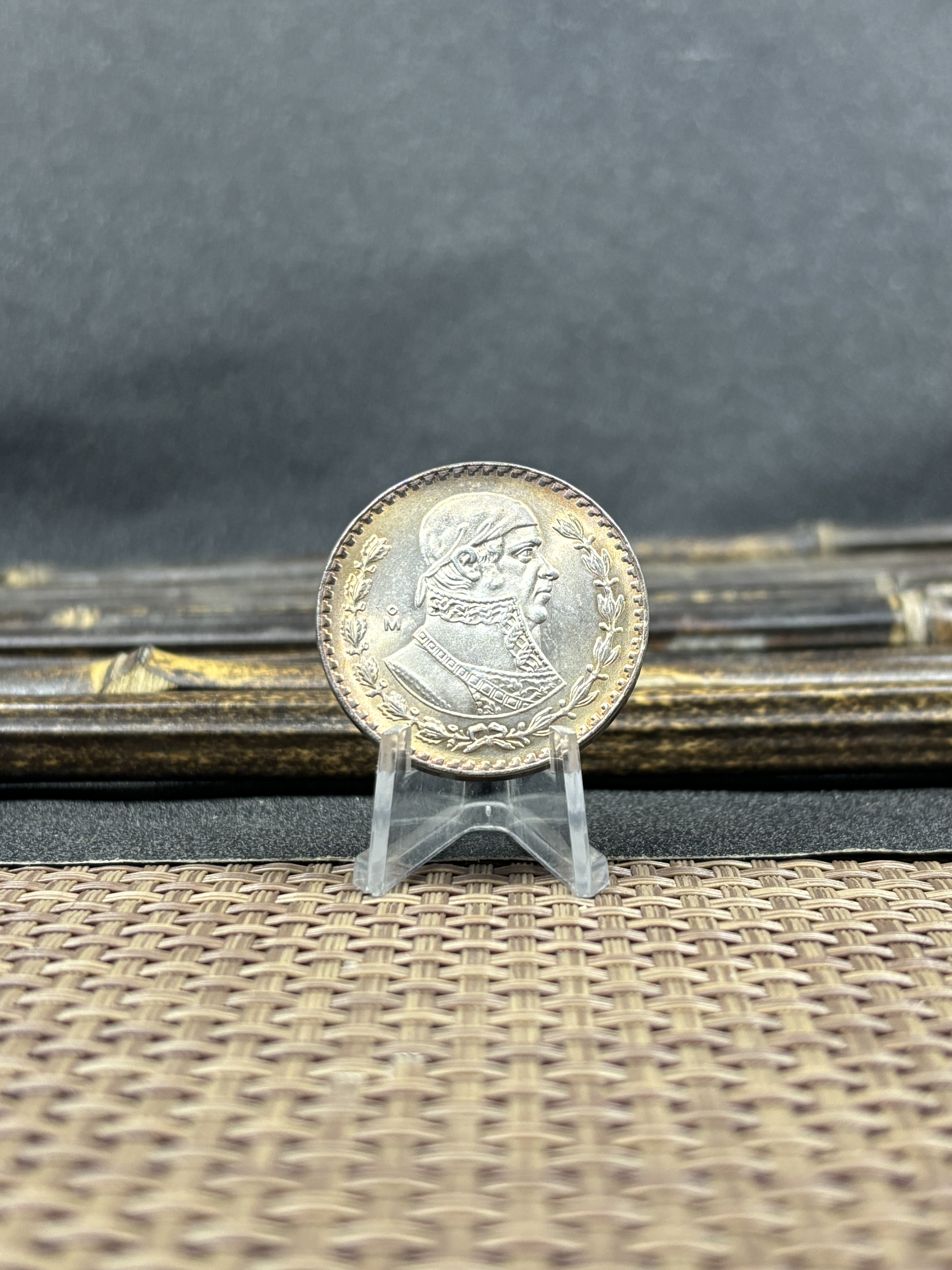 Mexico Republic 1 UN Peso Tepalcate 1957 1958 1959 1960 1961 1962 1963 1964 1965 1967 Silver Plated Replica Coin Commemorative Medal,Historical Collectible Art Craft For Enthusiasts