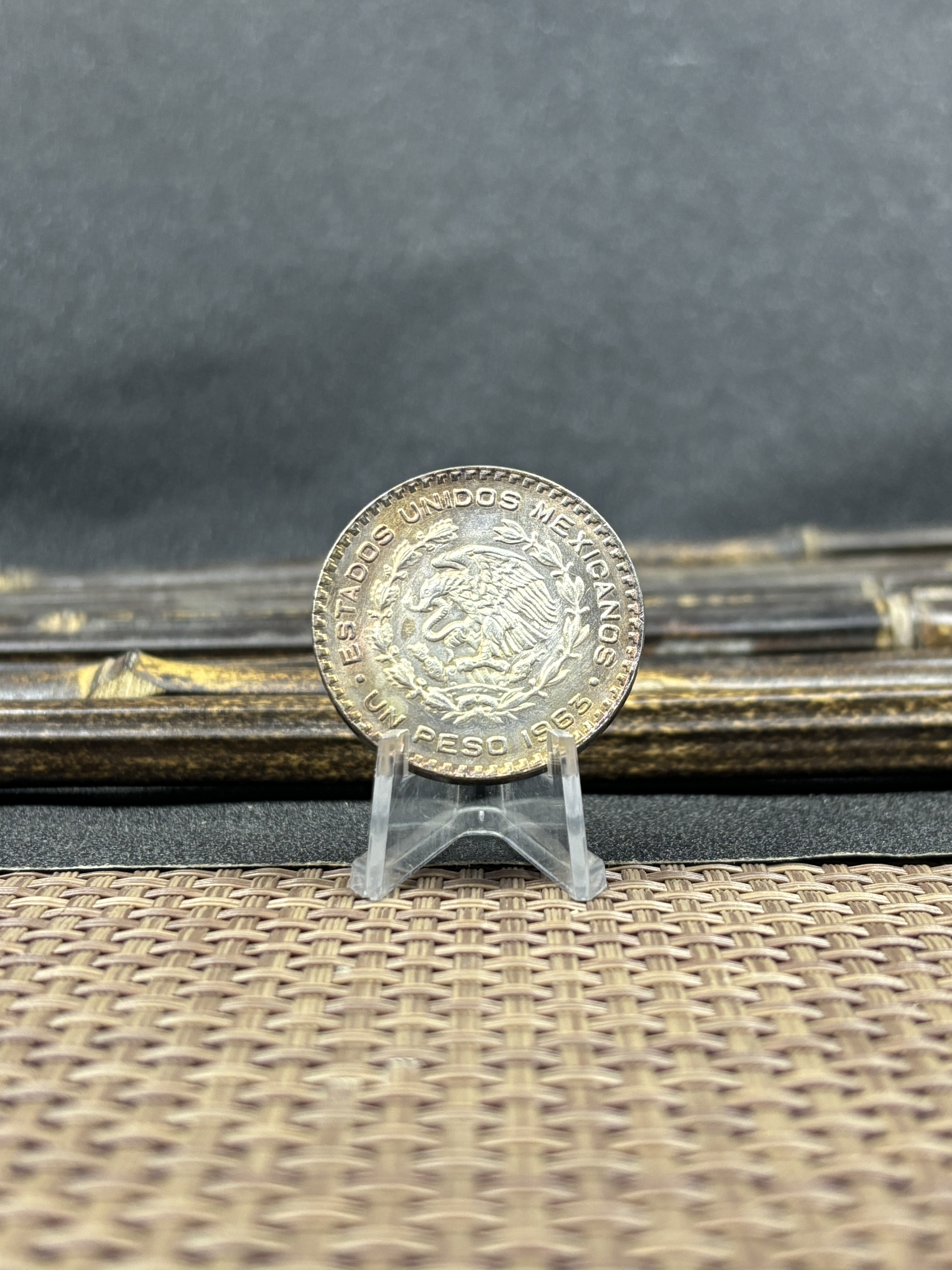 Mexico Republic 1 UN Peso Tepalcate 1957 1958 1959 1960 1961 1962 1963 1964 1965 1967 Silver Plated Replica Coin Commemorative Medal,Historical Collectible Art Craft For Enthusiasts
