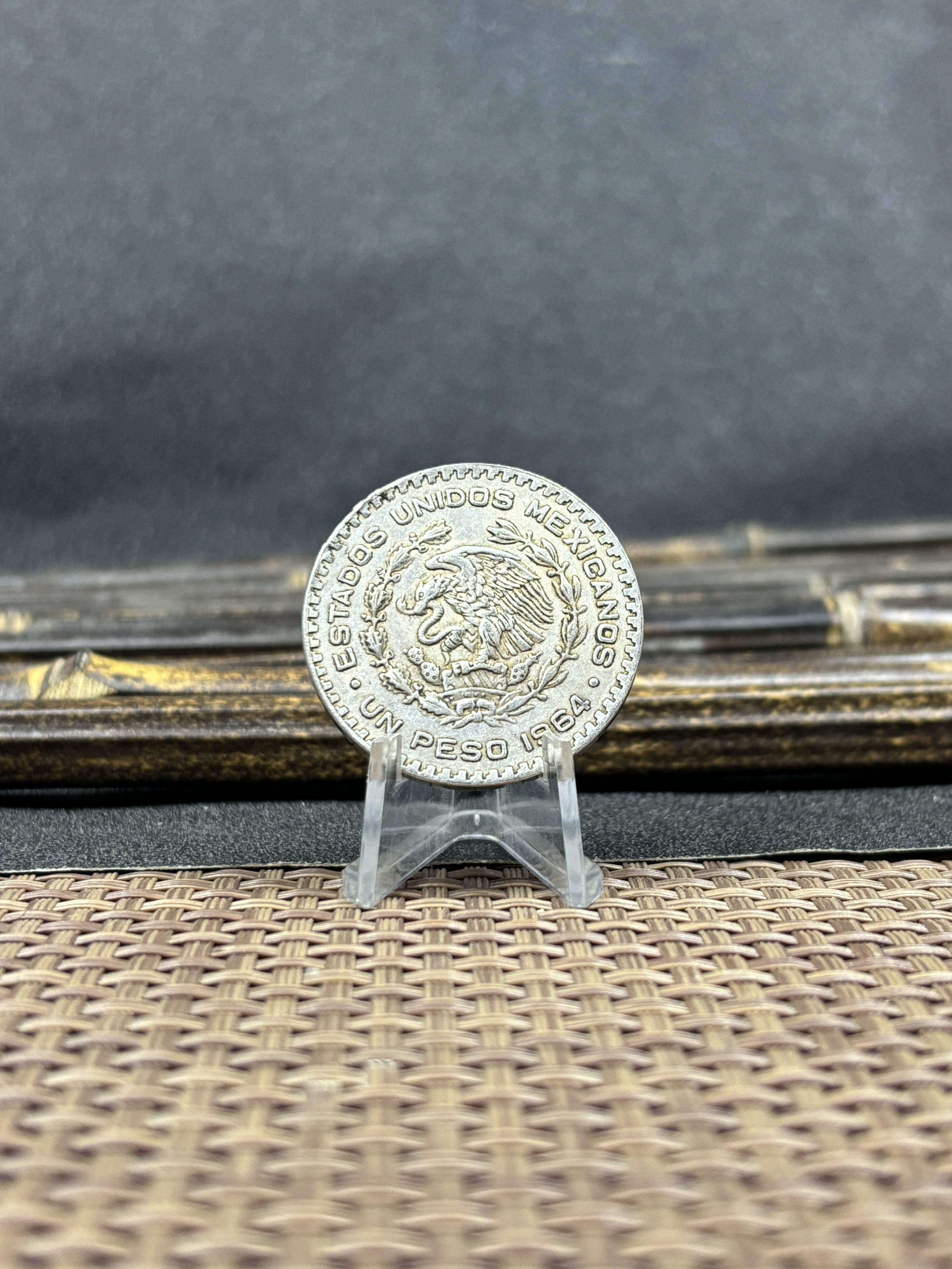 Mexico Republic 1 UN Peso Tepalcate 1957 1958 1959 1960 1961 1962 1963 1964 1965 1967 Silver Plated Replica Coin Commemorative Medal,Historical Collectible Art Craft For Enthusiasts