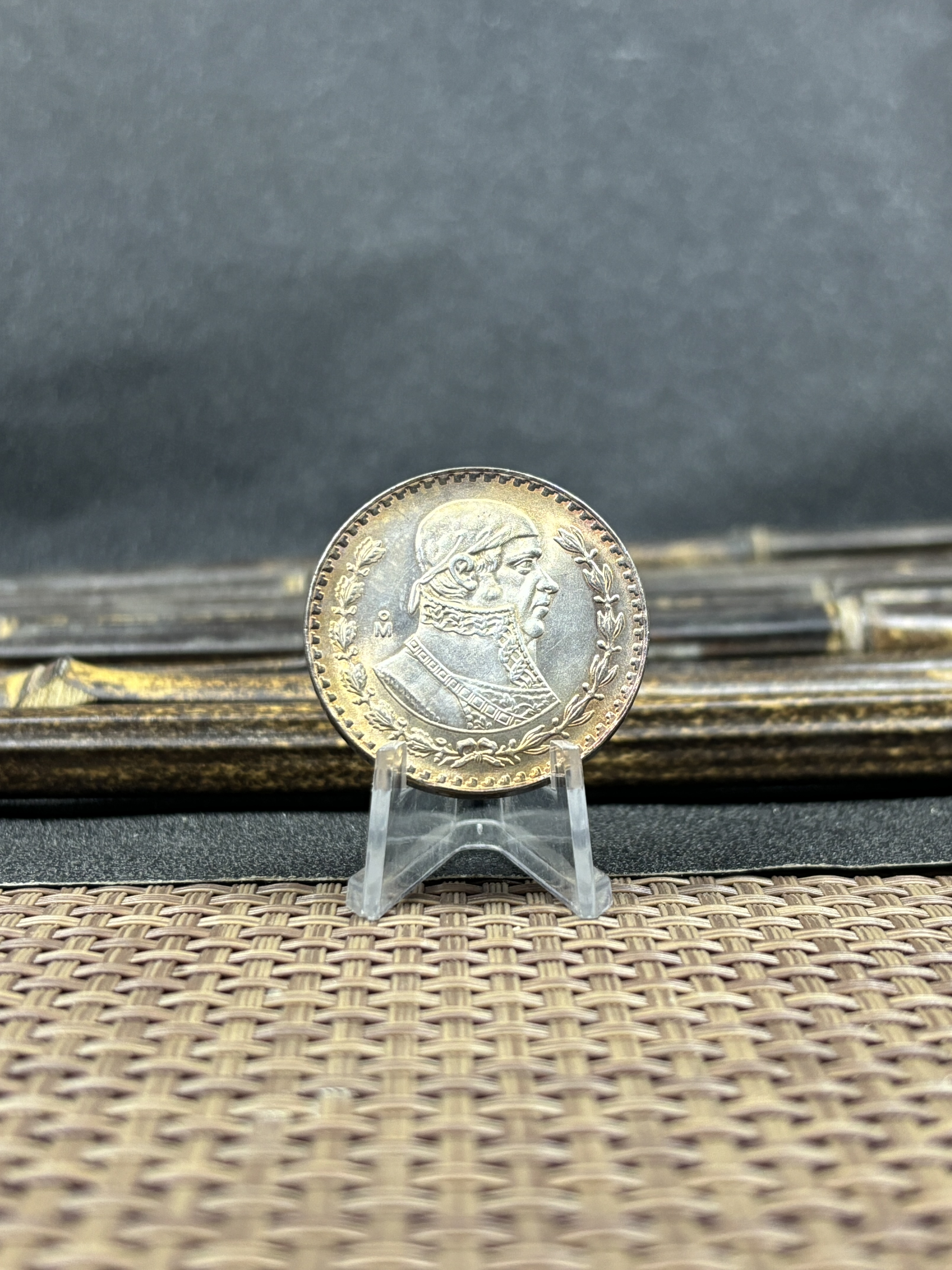 Mexico Republic 1 UN Peso Tepalcate 1957 1958 1959 1960 1961 1962 1963 1964 1965 1967 Silver Plated Replica Coin Commemorative Medal,Historical Collectible Art Craft For Enthusiasts