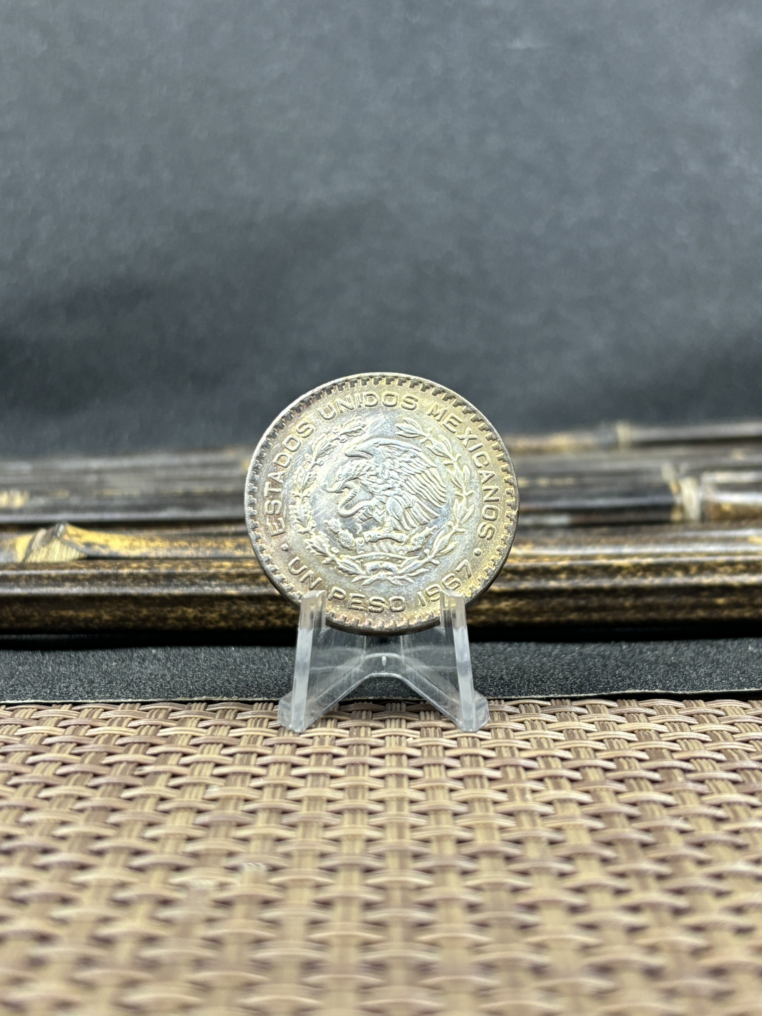 Mexico Republic 1 UN Peso Tepalcate 1957 1958 1959 1960 1961 1962 1963 1964 1965 1967 Silver Plated Replica Coin Commemorative Medal,Historical Collectible Art Craft For Enthusiasts