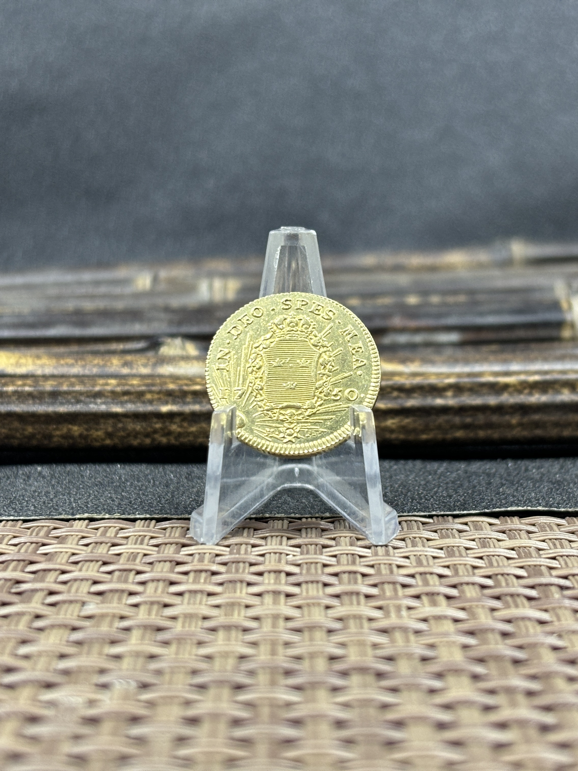 Sweden 1750 1 Ducat Frederick I Gold Brass Metal Replica Coin Commemorative Medal,Historical Collectible Art Craft For Enthusiasts
