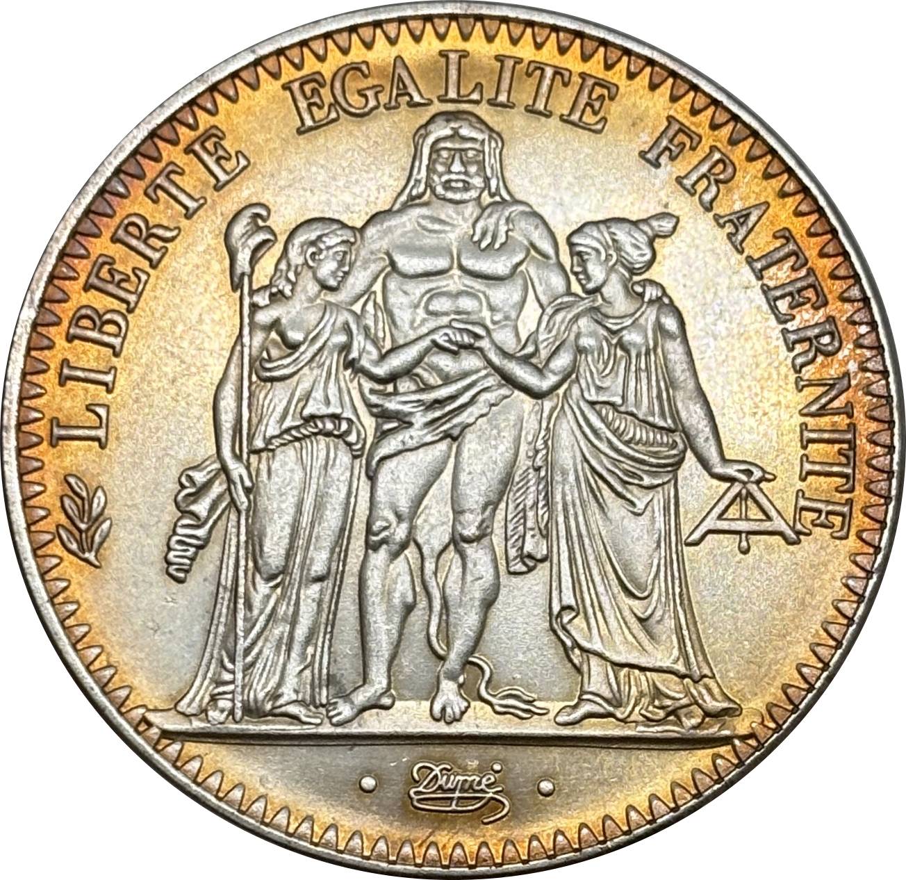 France 10 Francs 1965 1966 1967 1968 1969 1970 1971 Fifth Republic Metropolitan Silver Plated Replica Coin Commemorative Medal,Historical Collectible Art Craft For Enthusiasts
