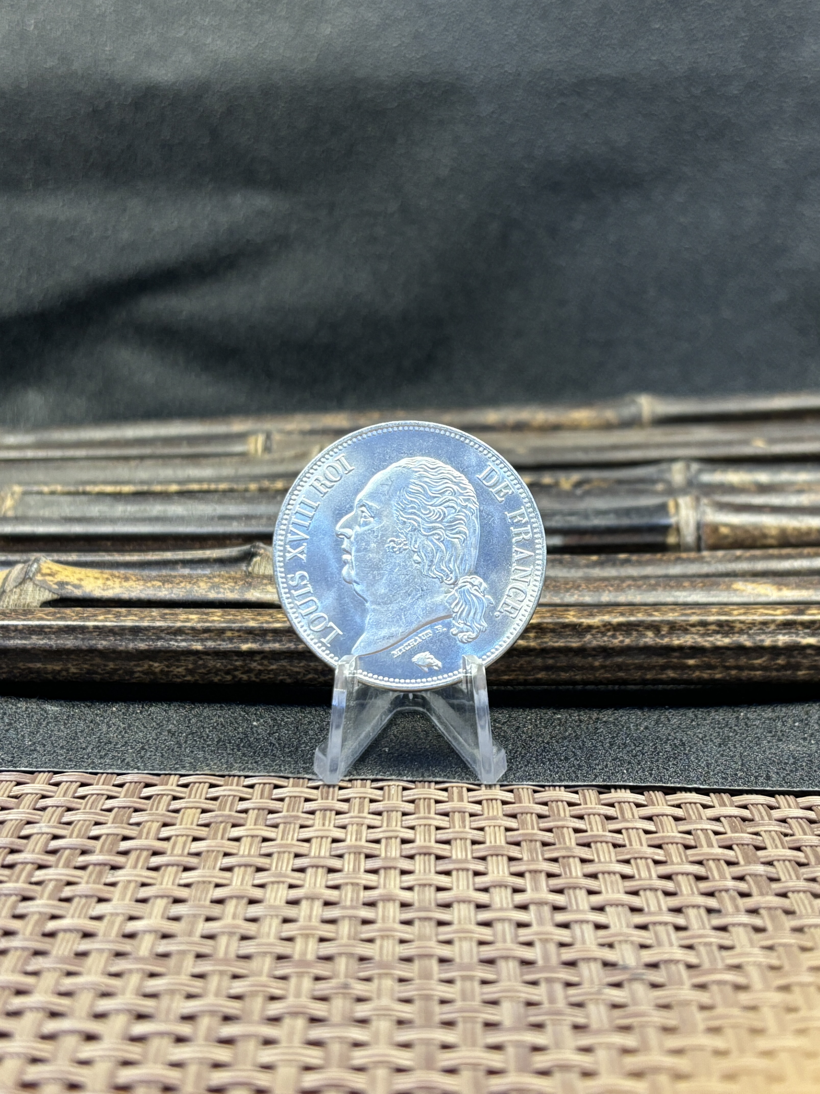 France 1816 - 1824 25 PCS 5 Francs Louis XVIII Silver Plated Replica Coin Commemorative Medal,Historical Collectible Art Craft For Enthusiasts