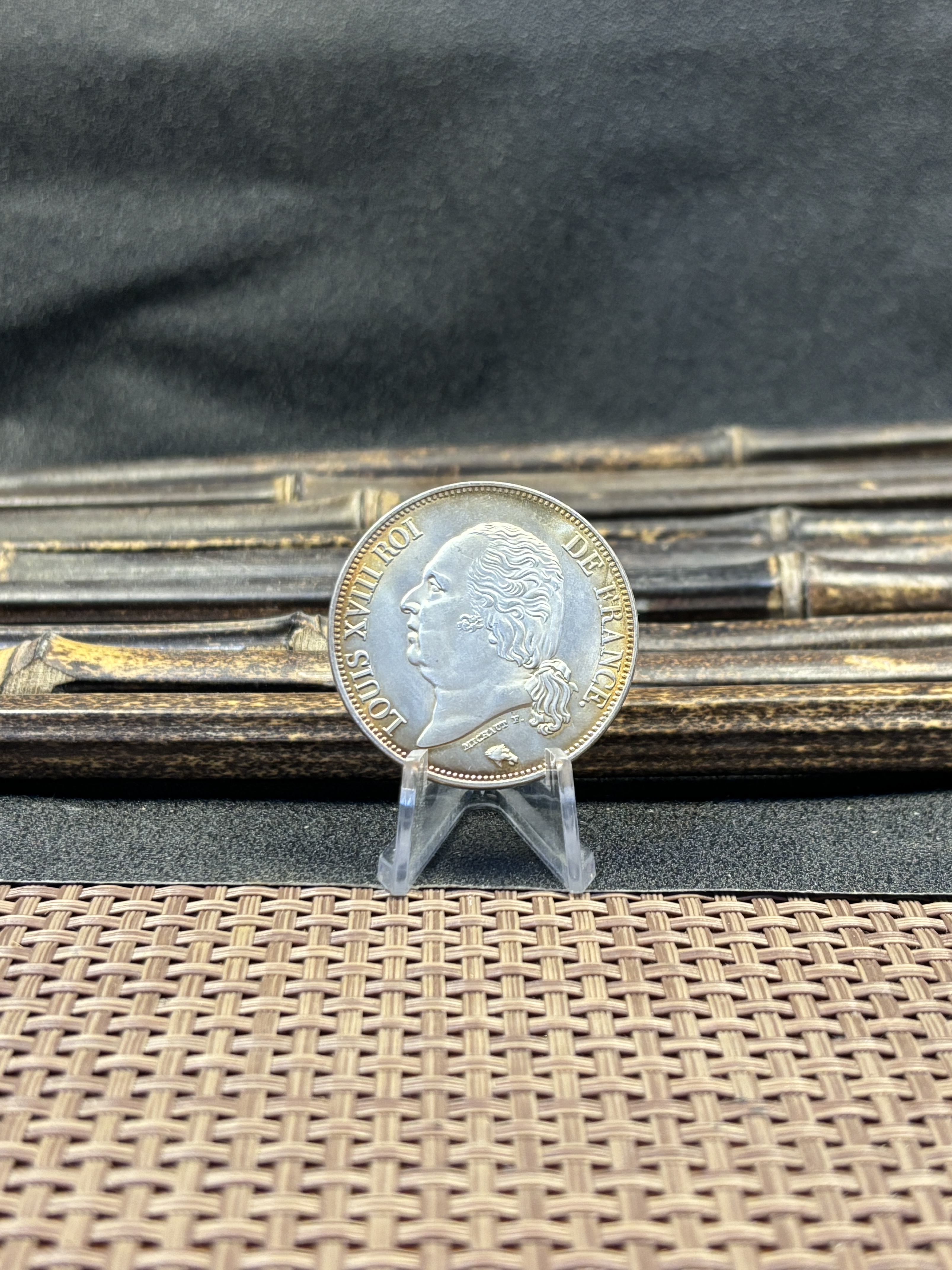 France 1816 - 1824 25 PCS 5 Francs Louis XVIII Silver Plated Replica Coin Commemorative Medal,Historical Collectible Art Craft For Enthusiasts