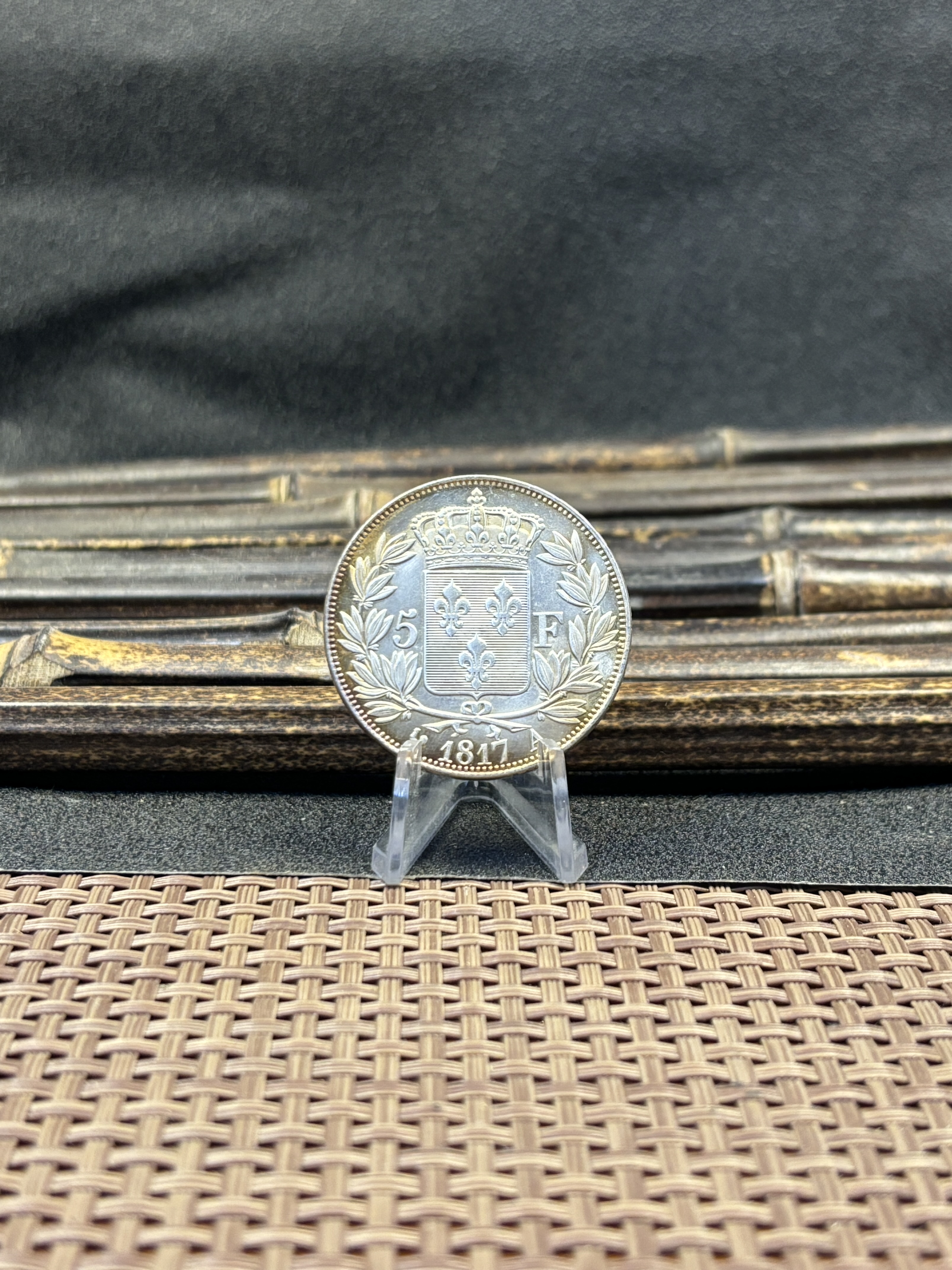 France 1816 - 1824 25 PCS 5 Francs Louis XVIII Silver Plated Replica Coin Commemorative Medal,Historical Collectible Art Craft For Enthusiasts