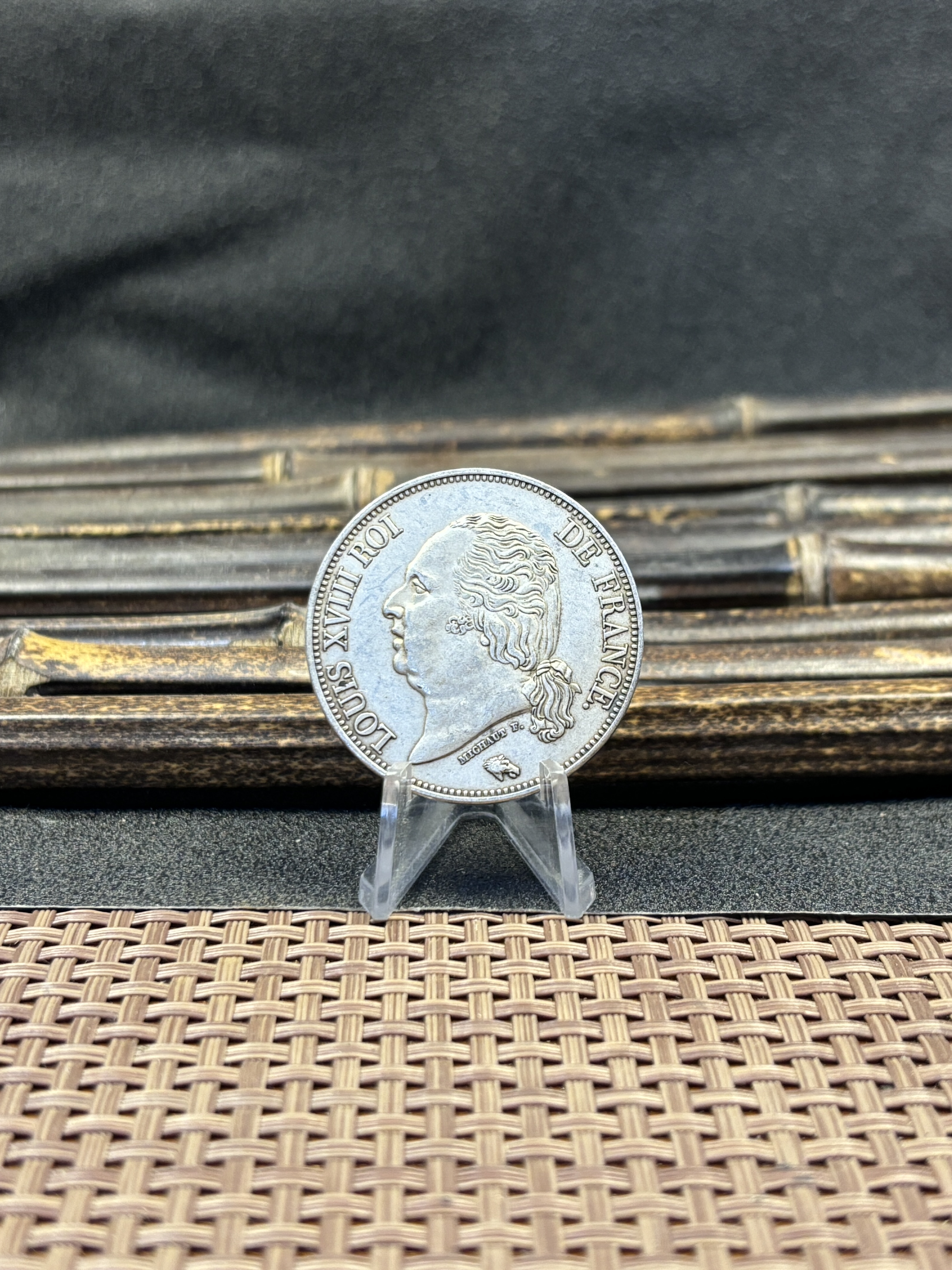 France 1816 - 1824 25 PCS 5 Francs Louis XVIII Silver Plated Replica Coin Commemorative Medal,Historical Collectible Art Craft For Enthusiasts
