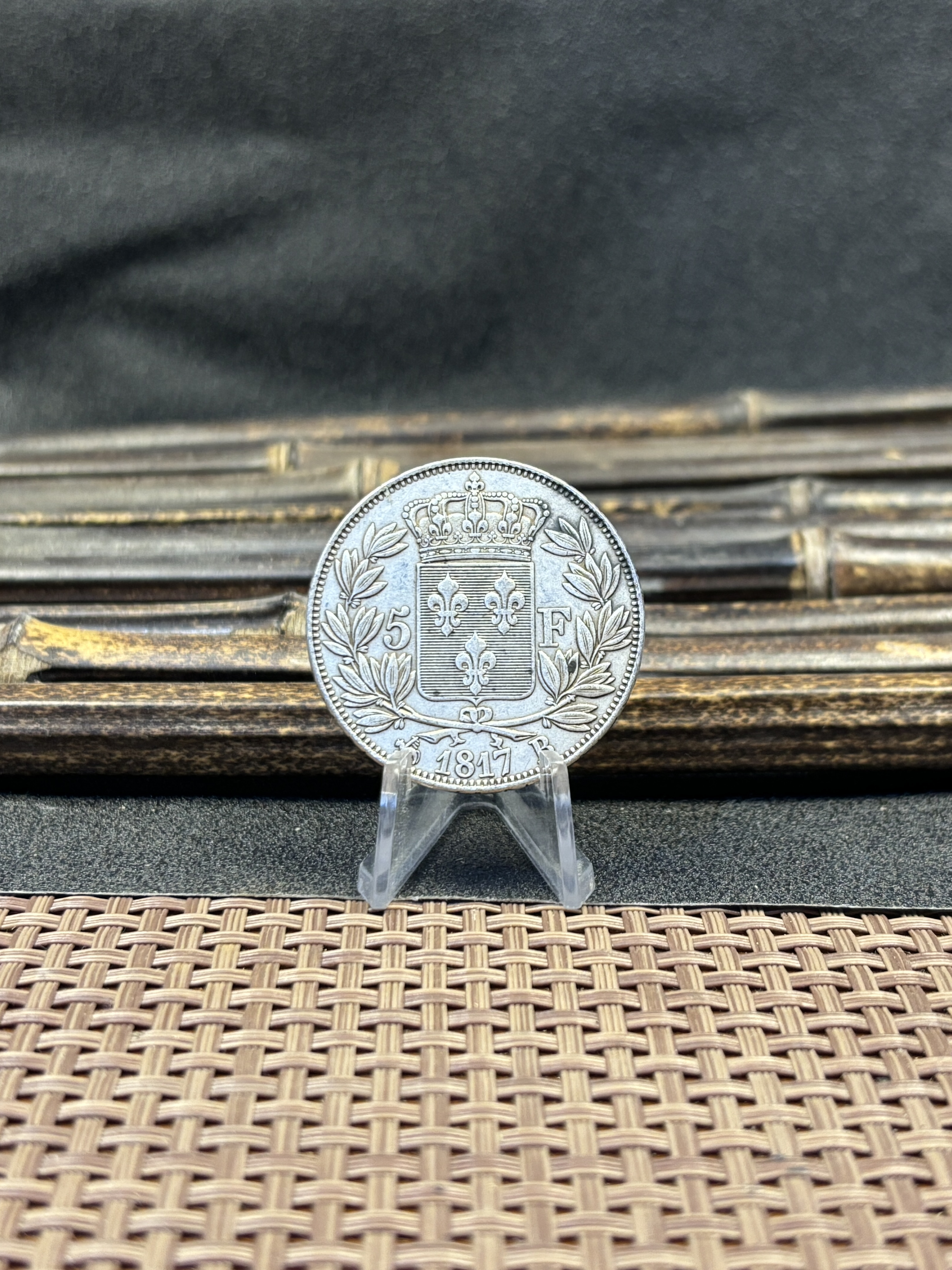 France 1816 - 1824 25 PCS 5 Francs Louis XVIII Silver Plated Replica Coin Commemorative Medal,Historical Collectible Art Craft For Enthusiasts