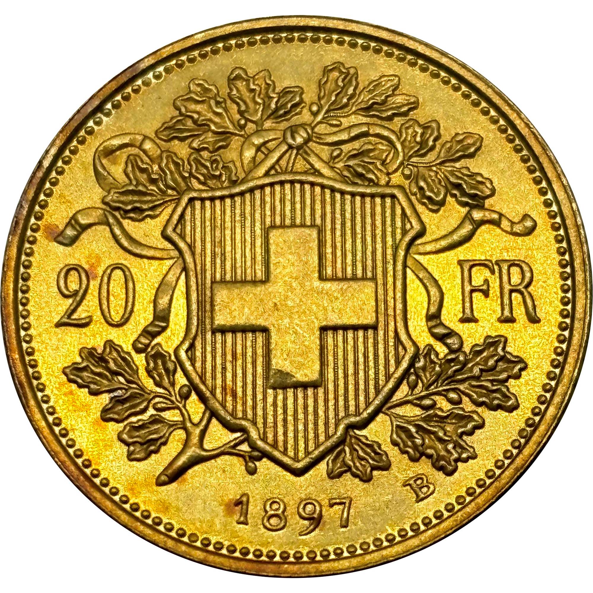 Switzerland Confederation gold Plated 20 Francs 1897 1898 1899 1900 1904 1905 1906 1925 1926 1927 1930 1935 1947 1949 LB Brass Metal Copy Commemorative Medal Collectible Coins,Historical Collectible Art Craft For Enthusiasts