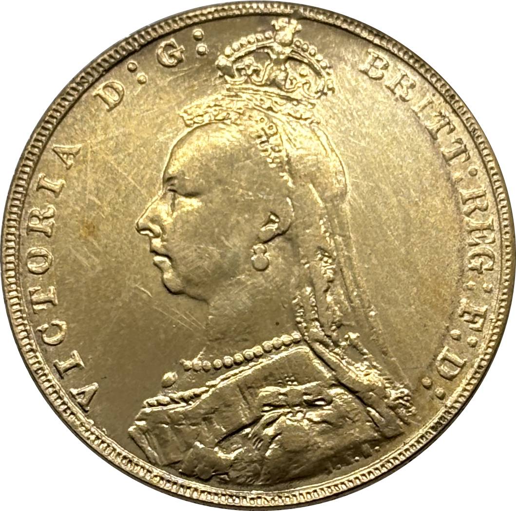 United Kingdom 1889 1 One Sovereign Victoria British 2nd Portraitb Gold Brass Metal Replica Coin Commemorative Medal,Historical Collectible Art Craft For Enthusiasts