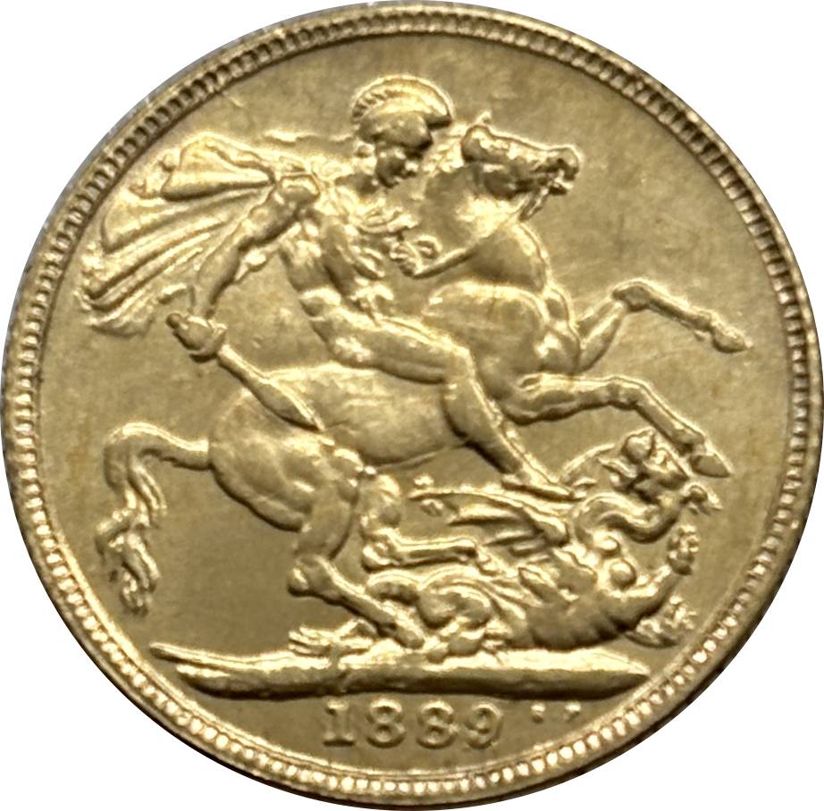 United Kingdom 1889 1 One Sovereign Victoria British 2nd Portraitb Gold Brass Metal Replica Coin Commemorative Medal,Historical Collectible Art Craft For Enthusiasts