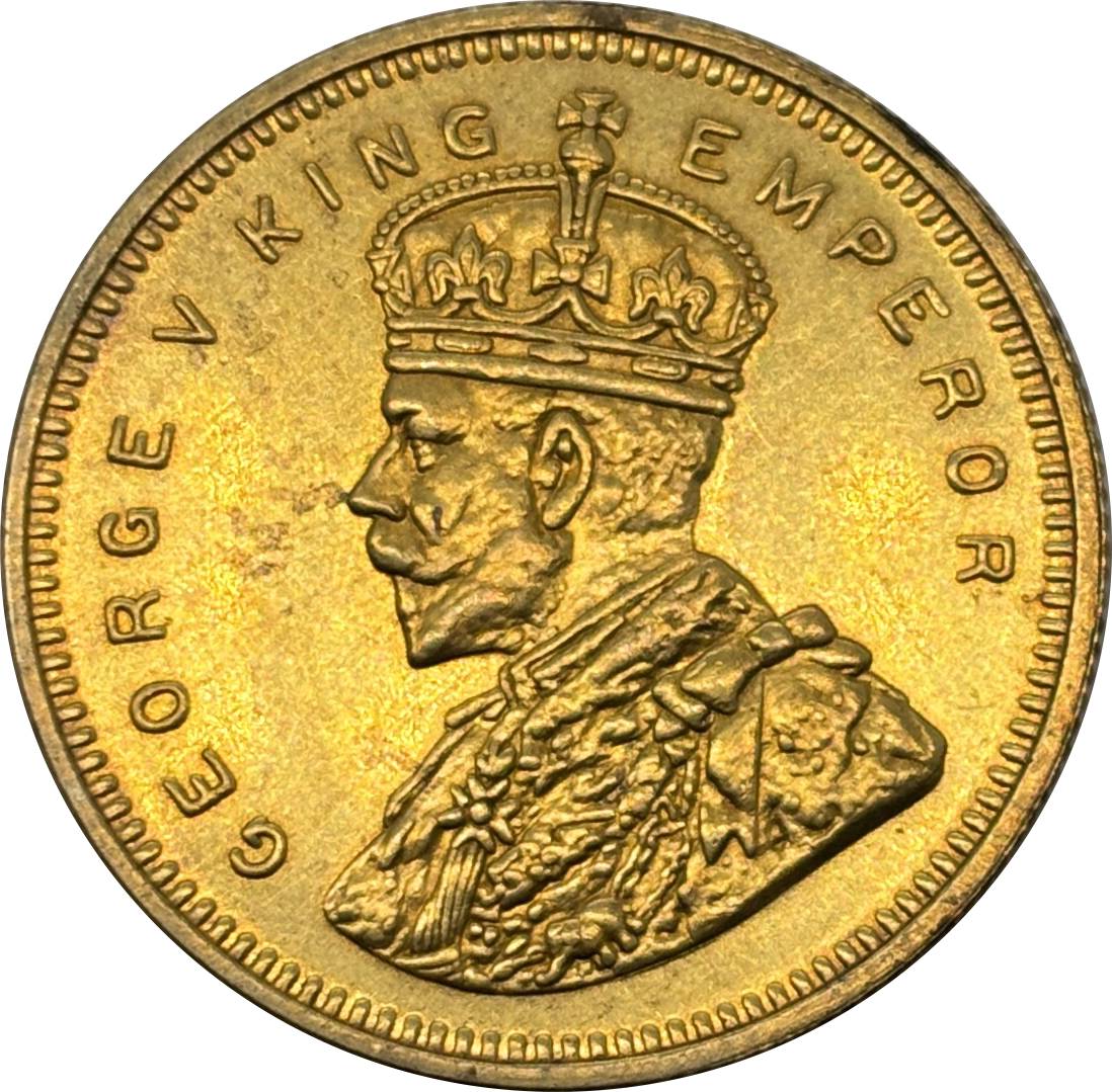 India 1918 15 Rupees George V King Emperor Gold Brass Metal Replica Coin Commemorative Medal,Historical Collectible Art Craft For Enthusiasts