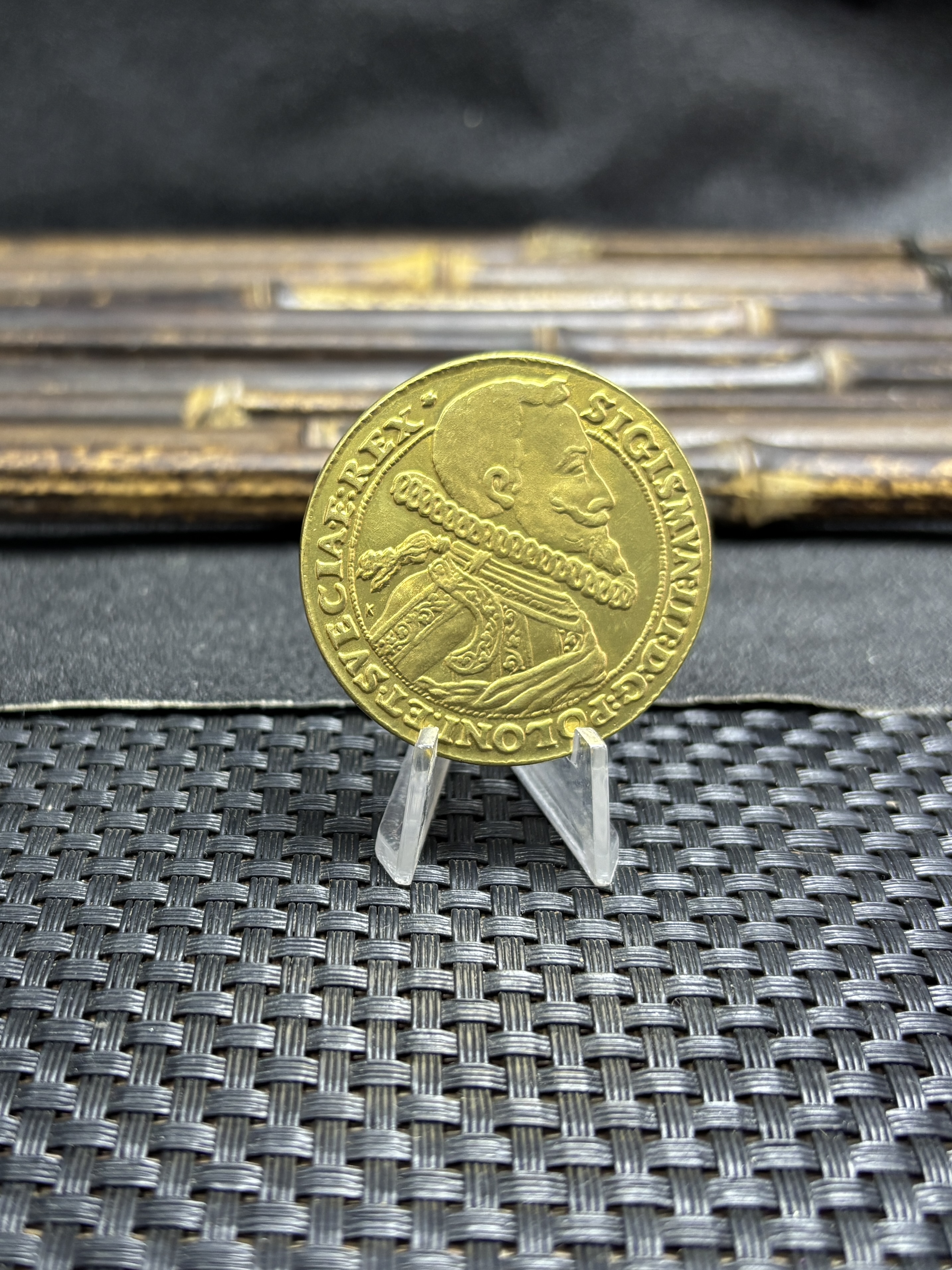Poland 1641 Gold Medal Zygmunt III Waza Bydgoszcz Brass Metal Coins Replica Coin Commemorative Medal,Historical Collectible Art Craft For Enthusiasts