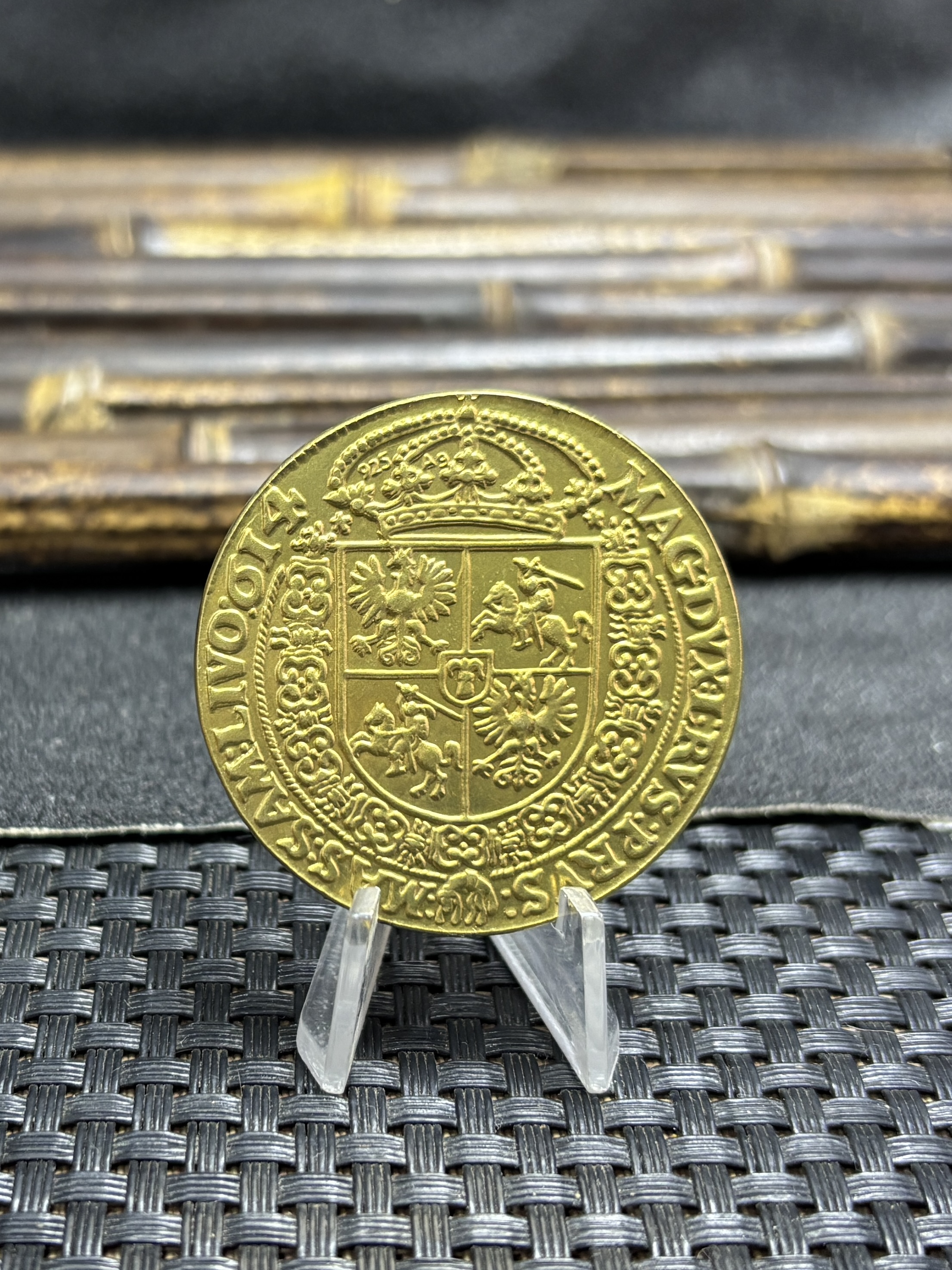Poland 1641 Gold Medal Zygmunt III Waza Bydgoszcz Brass Metal Coins Replica Coin Commemorative Medal,Historical Collectible Art Craft For Enthusiasts