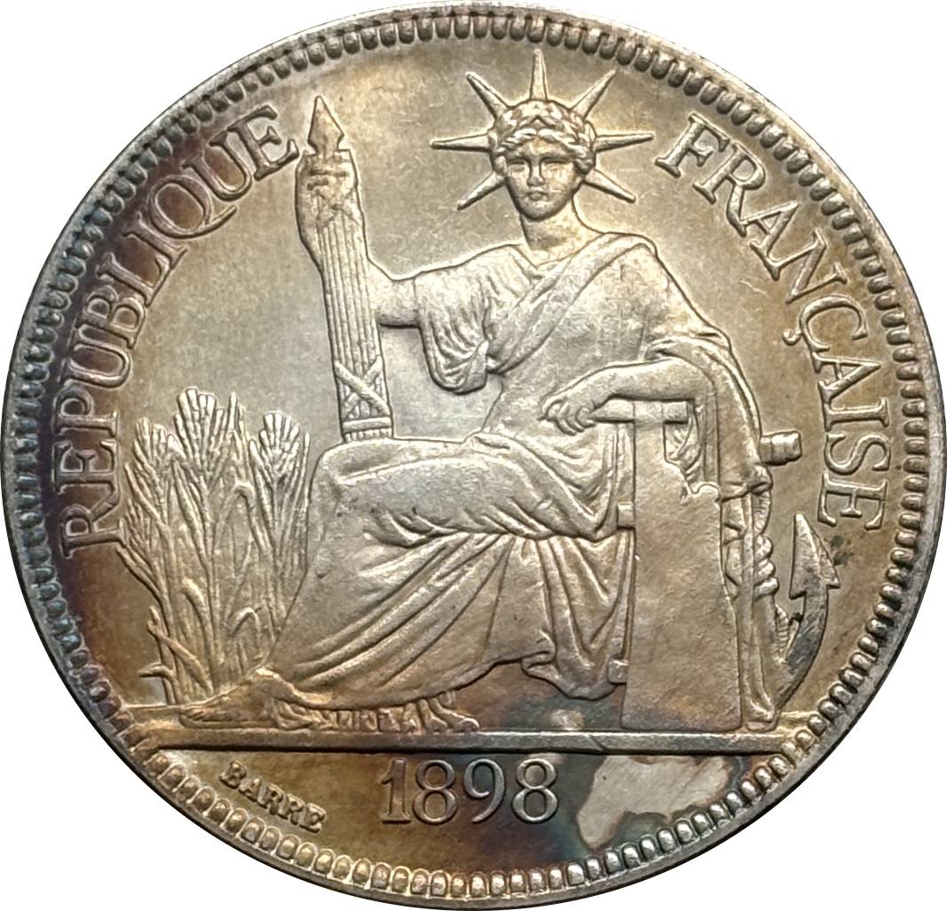 France Indochina 1 One Piastre 1886 1887 1888 1890 1895 1898 1899 1901 1906 1908 1909 1910 1913 1921 1922 1924 1925 1926 1927 1928 French Indochina Silver Plated Replica Coin Commemorative Medal,Historical Collectible Art Craft For Enthusiasts