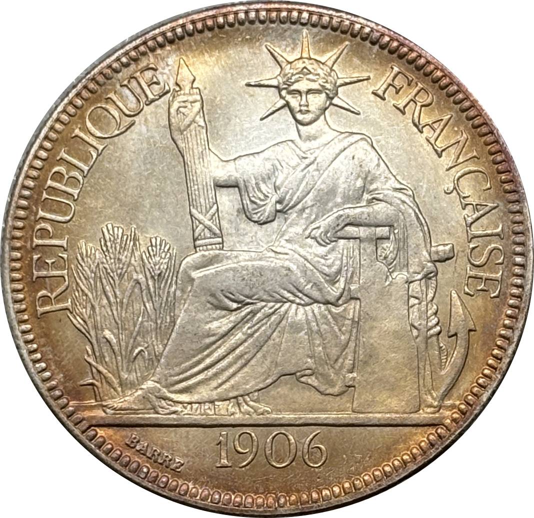 France Indochina 1 One Piastre 1886 1887 1888 1890 1895 1898 1899 1901 1906 1908 1909 1910 1913 1921 1922 1924 1925 1926 1927 1928 French Indochina Silver Plated Replica Coin Commemorative Medal,Historical Collectible Art Craft For Enthusiasts