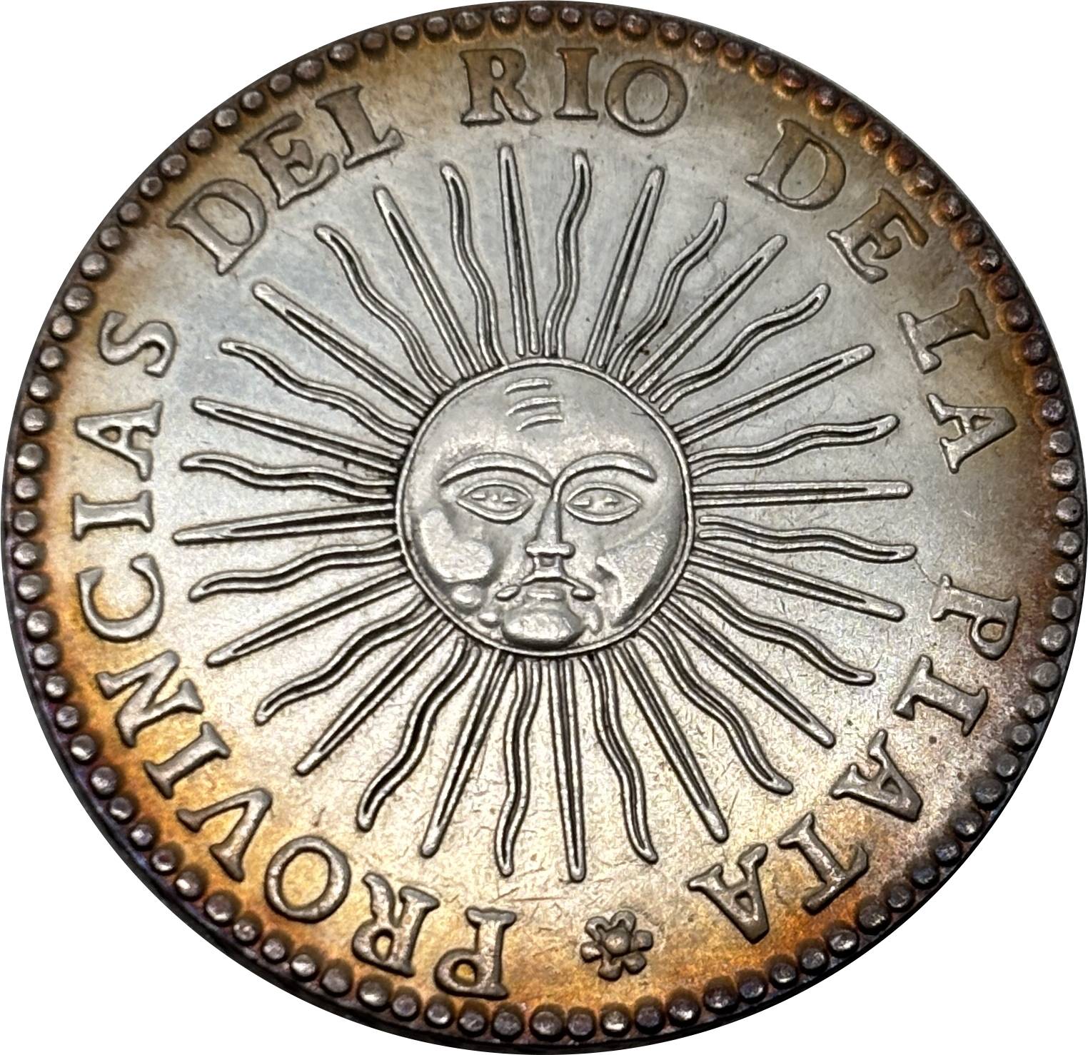 Argentina 1826 1827 1831 1835 1836 8 Reales Provincias del Rio de la Silver Plated Metal  Replica Coin Commemorative Medal,Historical Collectible Art Craft For Enthusiasts